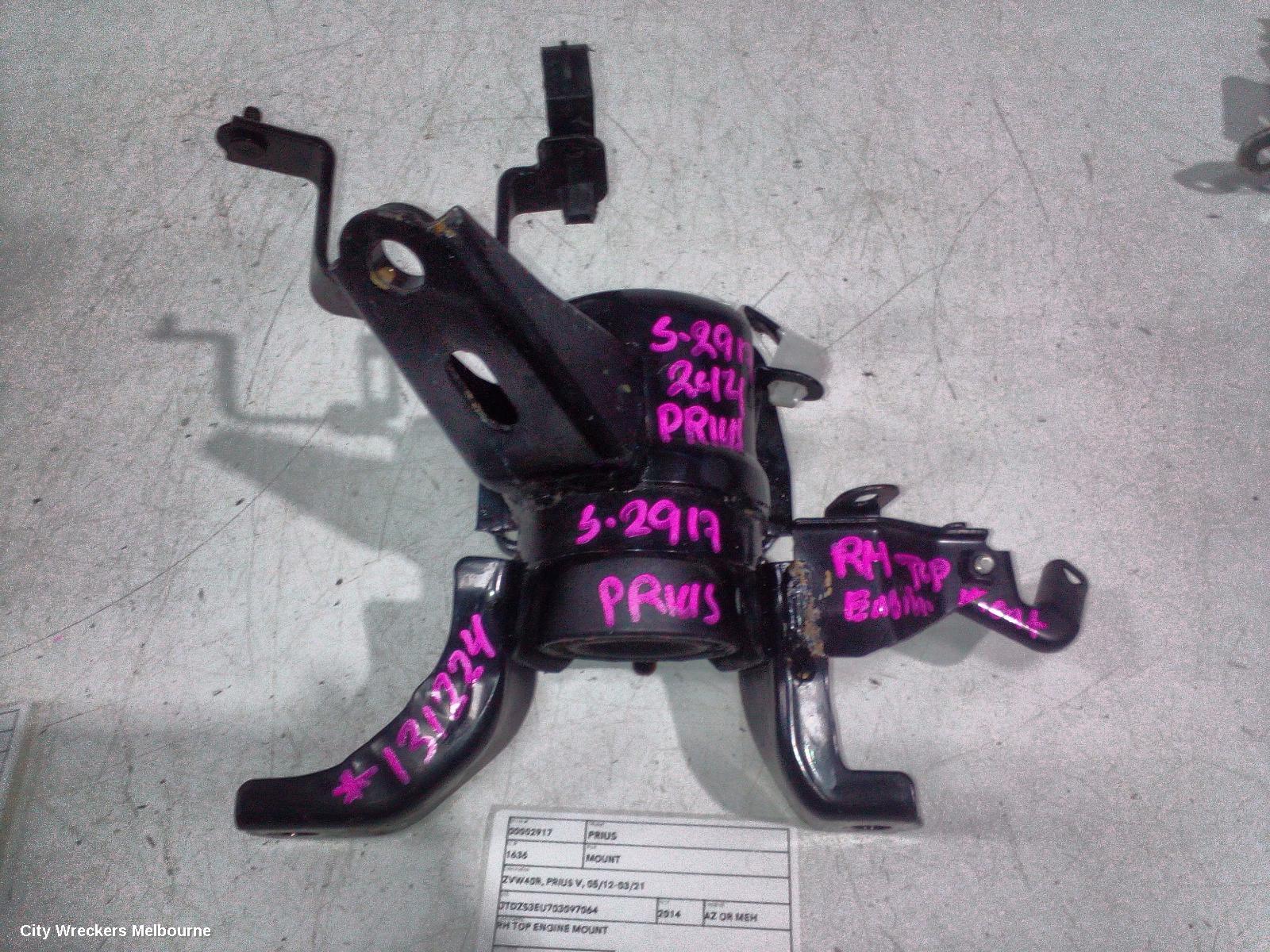 TOYOTA PRIUS MOUNT, ZVW40R, PRIUS V, 05/2012 - 11/2022