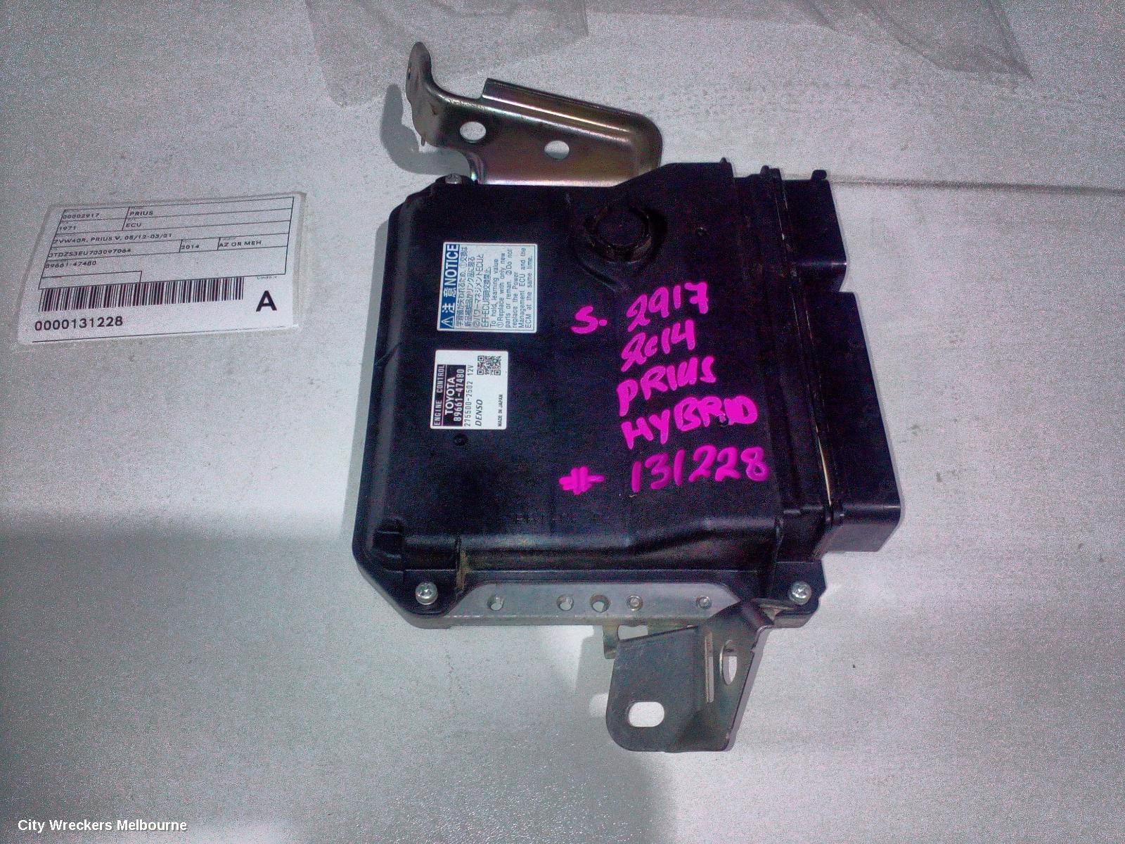 TOYOTA PRIUS ECU, ZVW40R, PRIUS V, 05/2012 - 11/2022