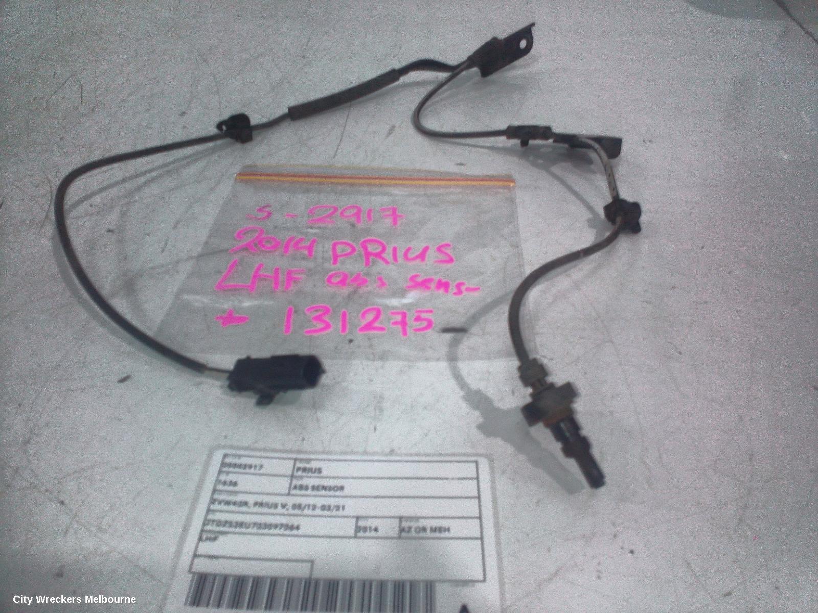 TOYOTA PRIUS ABS SENSOR, ZVW40R, PRIUS V, 05/2012 - 11/2022