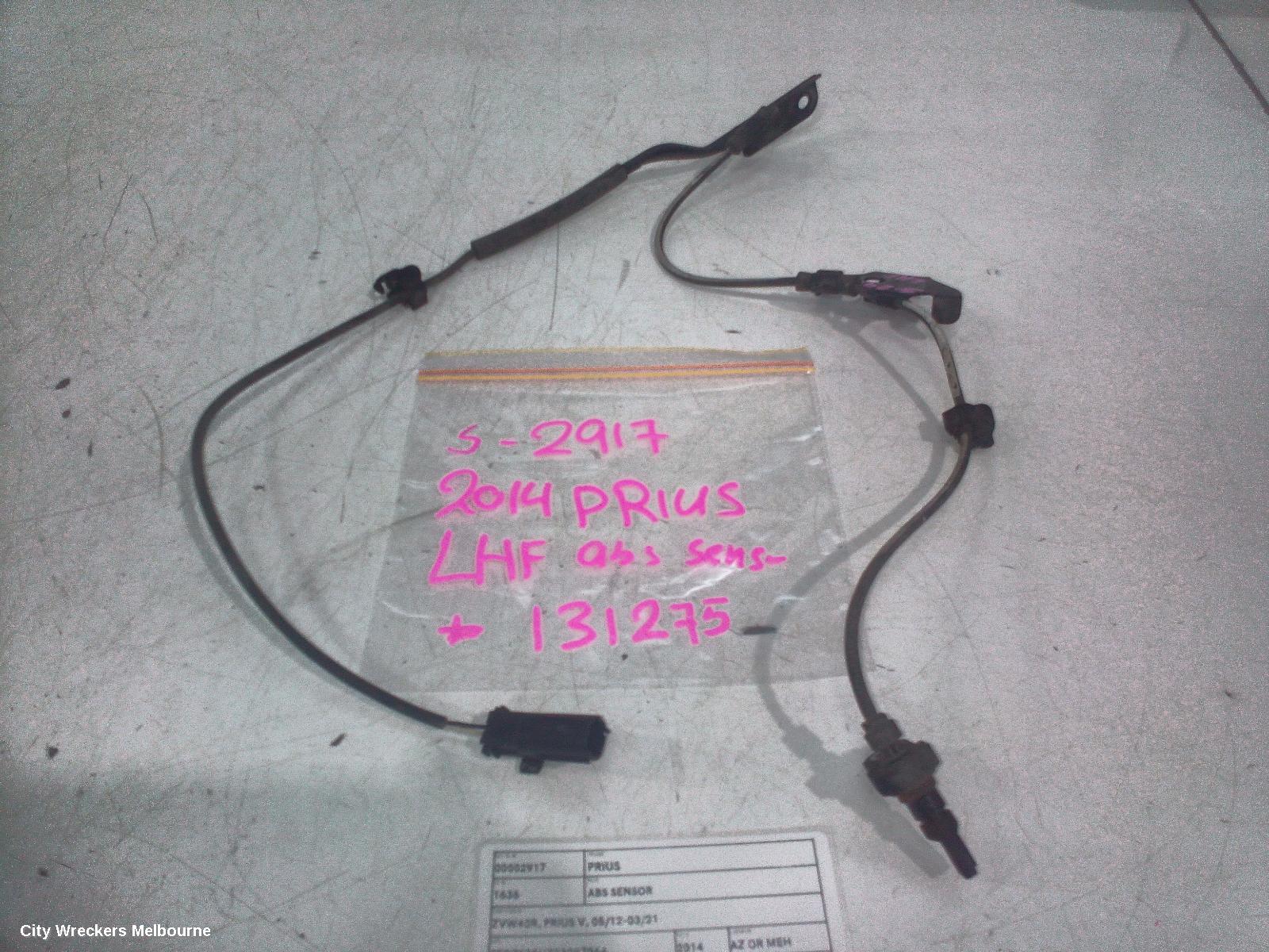 TOYOTA PRIUS ABS SENSOR, ZVW40R, PRIUS V, 05/2012 - 11/2022