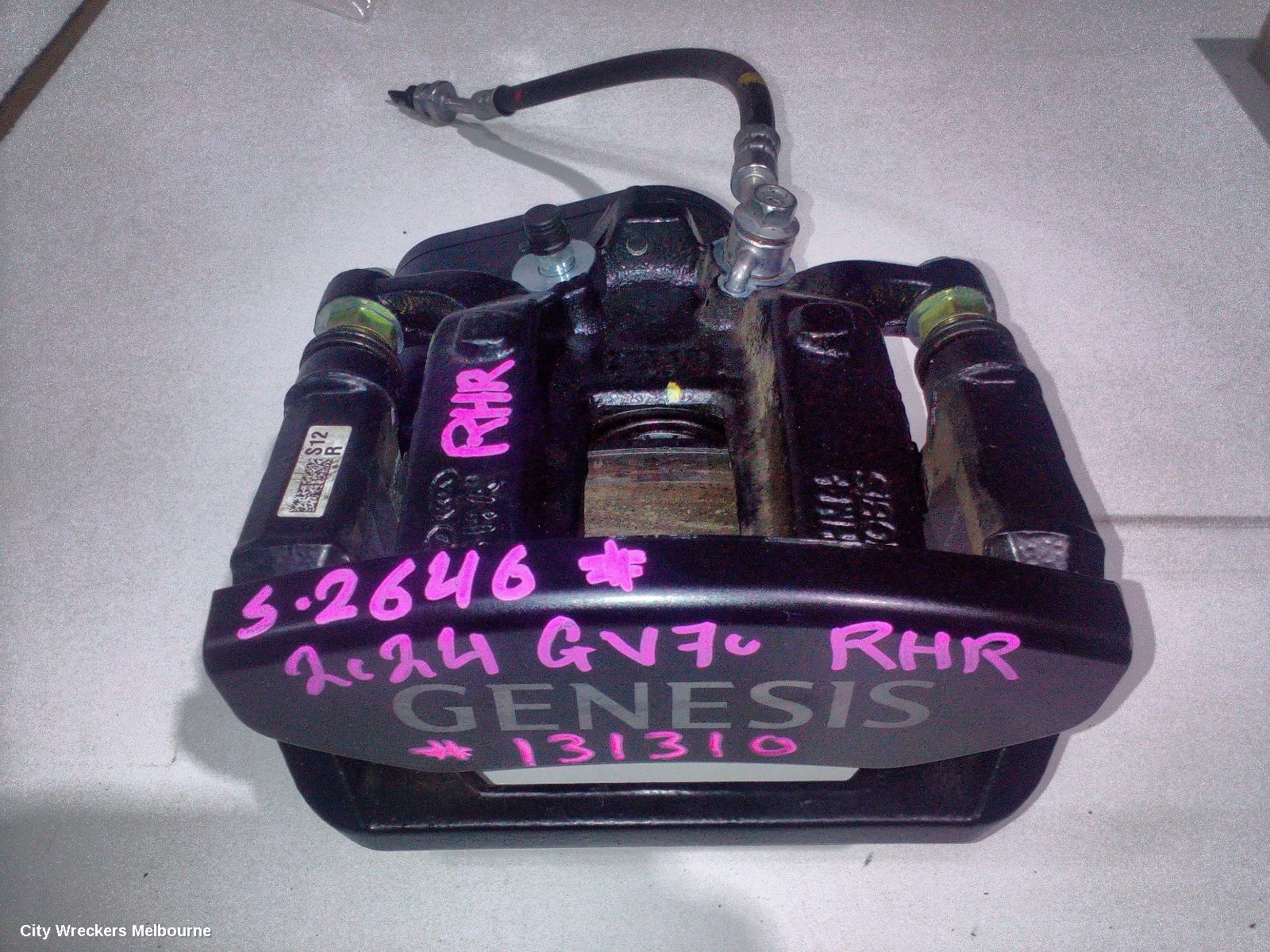 GENESIS GV70 CALIPER, RH REAR, W/SPORT PACKAGE, JK, 03/2021 ONWARDS