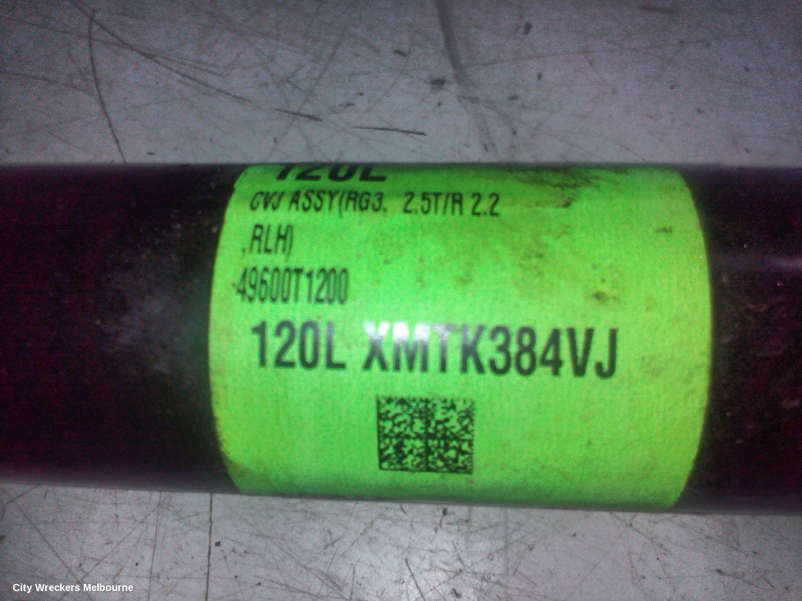 GENESIS GV70 LEFT DRIVESHAFT, JK, 03/2021 ONWARDS