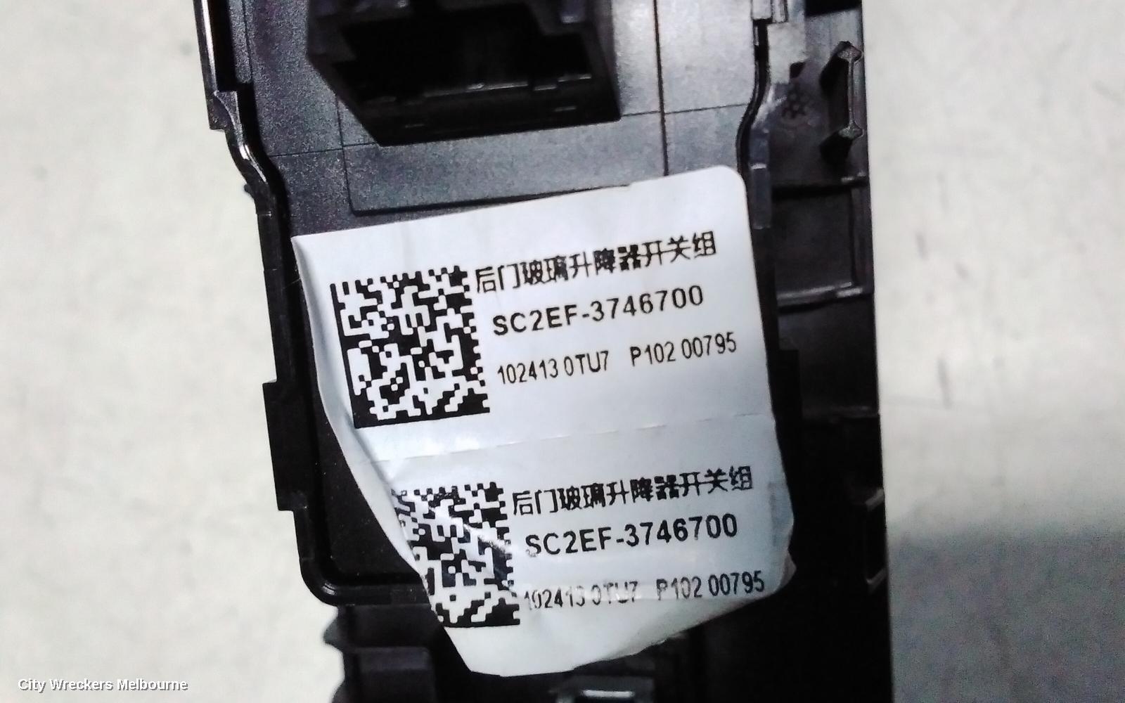 BYD ATTO 3 PWR DR WIND SWITCH, 2ND GEN, LH REAR, 03/2022 ONWARDS