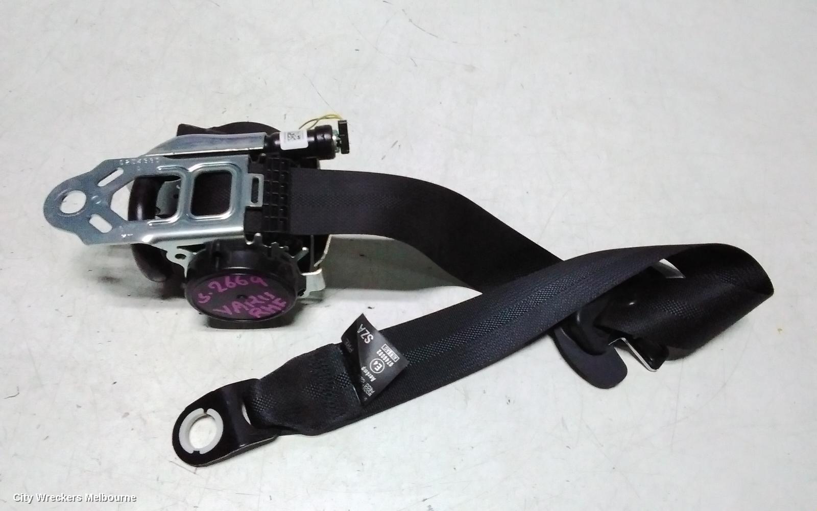 TOYOTA YARIS SEATBELT/STALK, RH FRONT, SEAT BELT ONLY, XP210 SERIES, 04/2020 ONWARDS