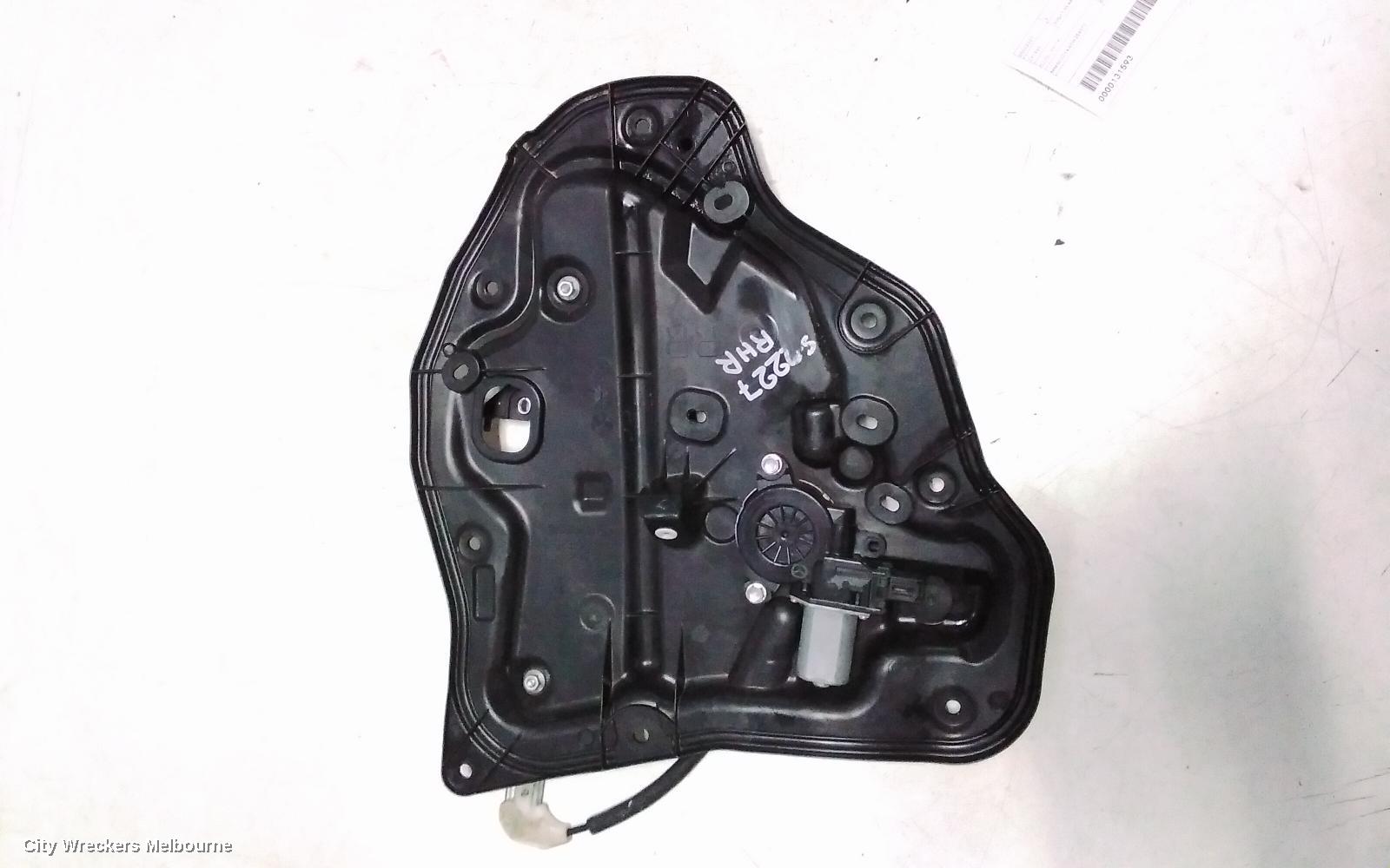 MAZDA 2 RIGHT REAR WND REG/MOTOR, DJ/DL, 09/2014 ONWARDS