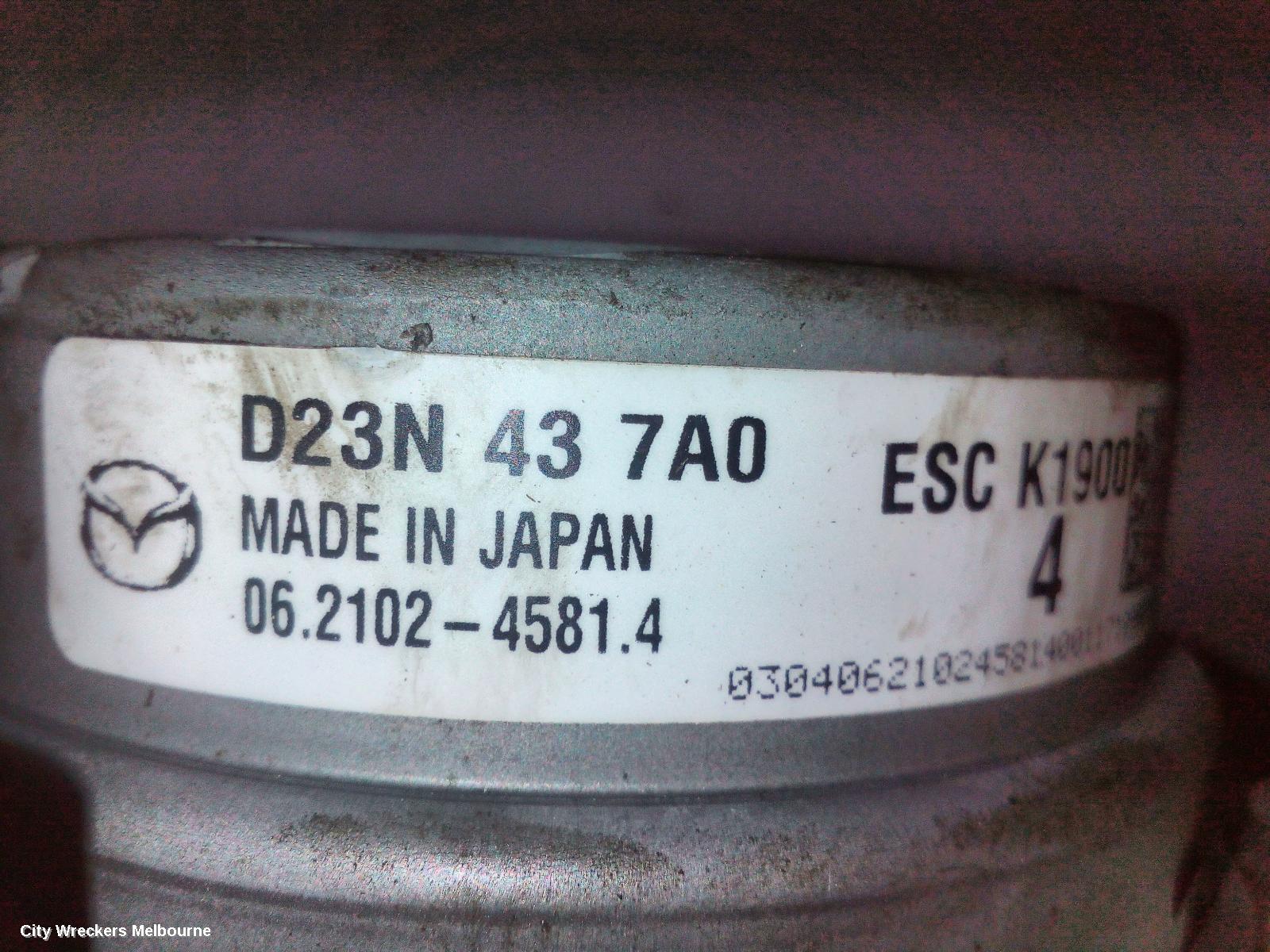 MAZDA 2 ABS PUMP/MODULATOR, DJ/DL, P/N D23N437A0, 09/2014 ONWARDS