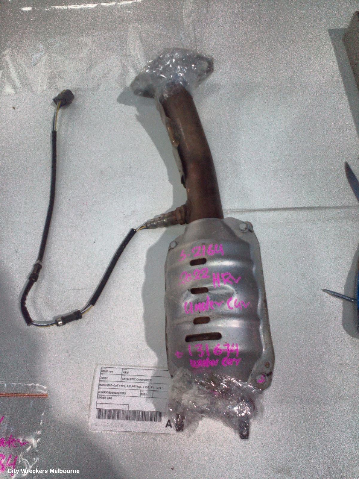 HONDA HRV CATALYTIC CONVERTER, MANIFOLD-CAT TYPE, 1.5, PETROL, L15Z, RV, 12/2021 ONWARDS
