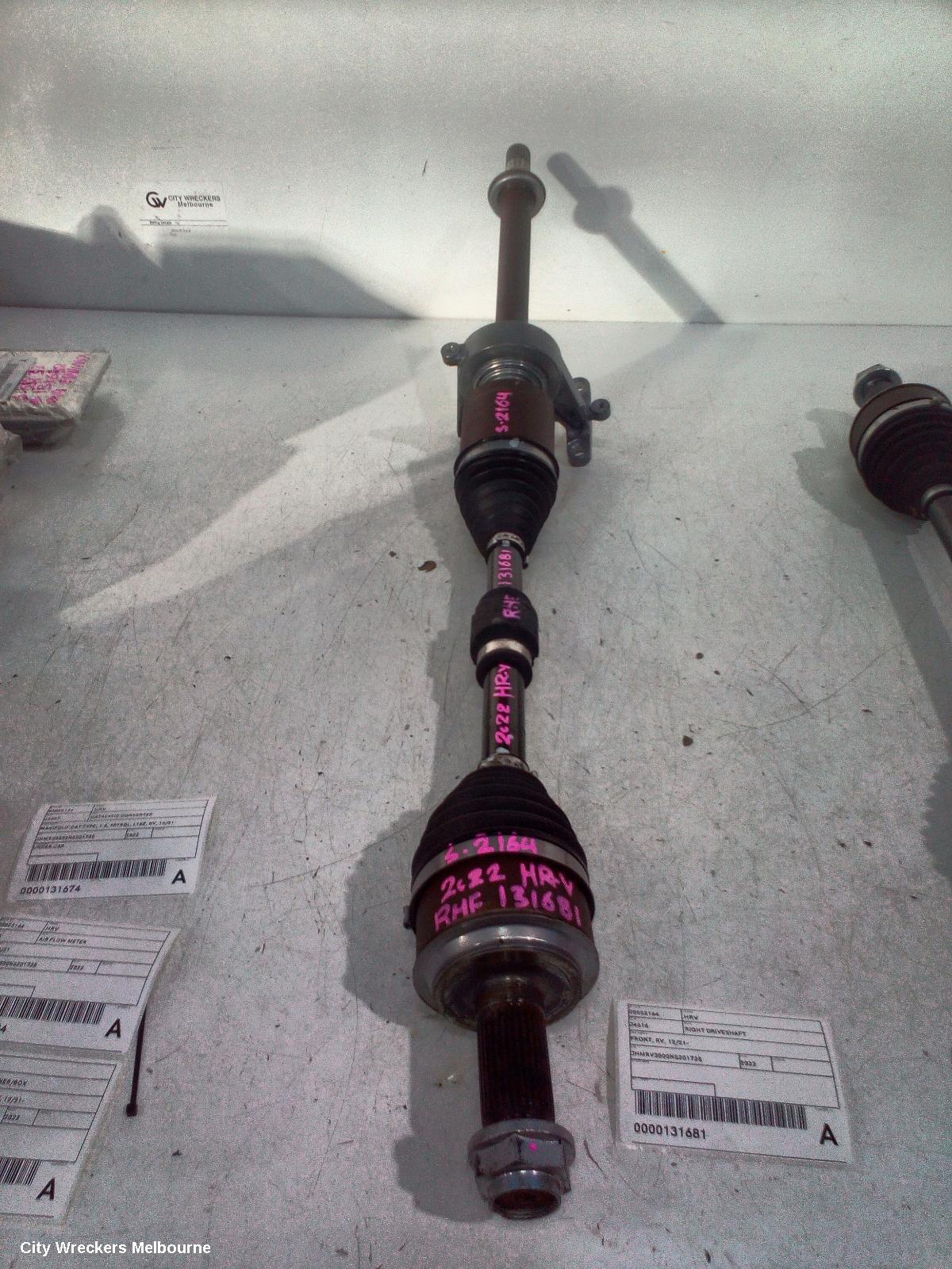 HONDA HRV RIGHT DRIVESHAFT, FRONT, RV, 12/2021 ONWARDS