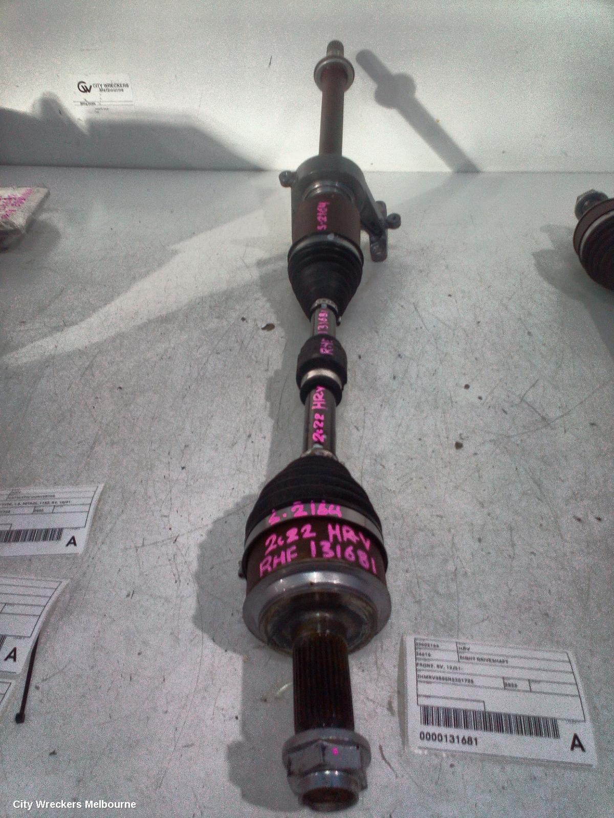 HONDA HRV RIGHT DRIVESHAFT, FRONT, RV, 12/2021 ONWARDS
