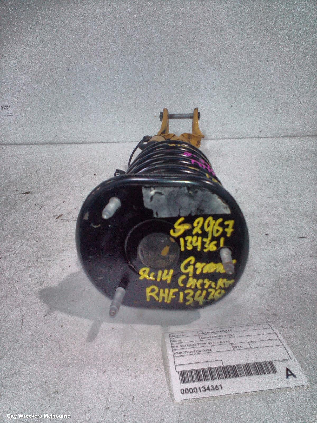 JEEP GRANDCHEROKEE RIGHT FRONT STRUT, WK, SRT8/SRT TYPE, 01/2012 - 09/2016