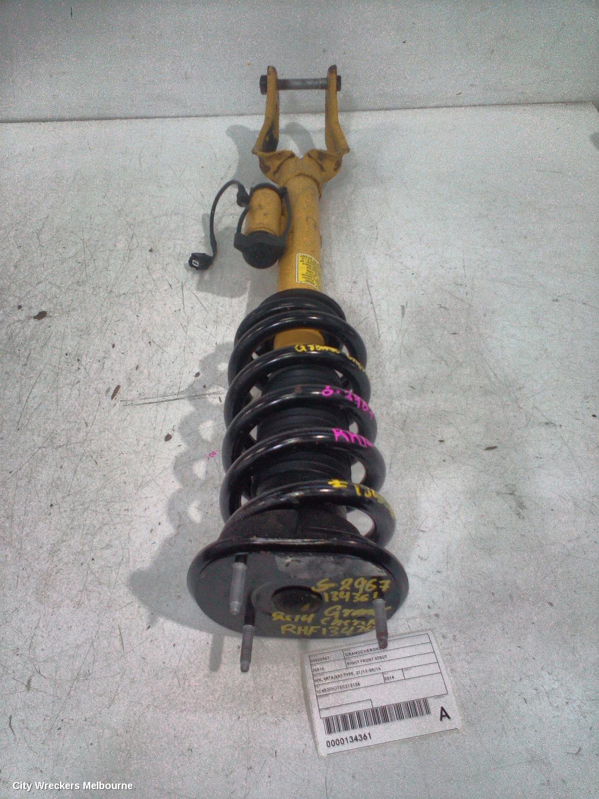 JEEP GRANDCHEROKEE RIGHT FRONT STRUT, WK, SRT8/SRT TYPE, 01/2012 - 09/2016