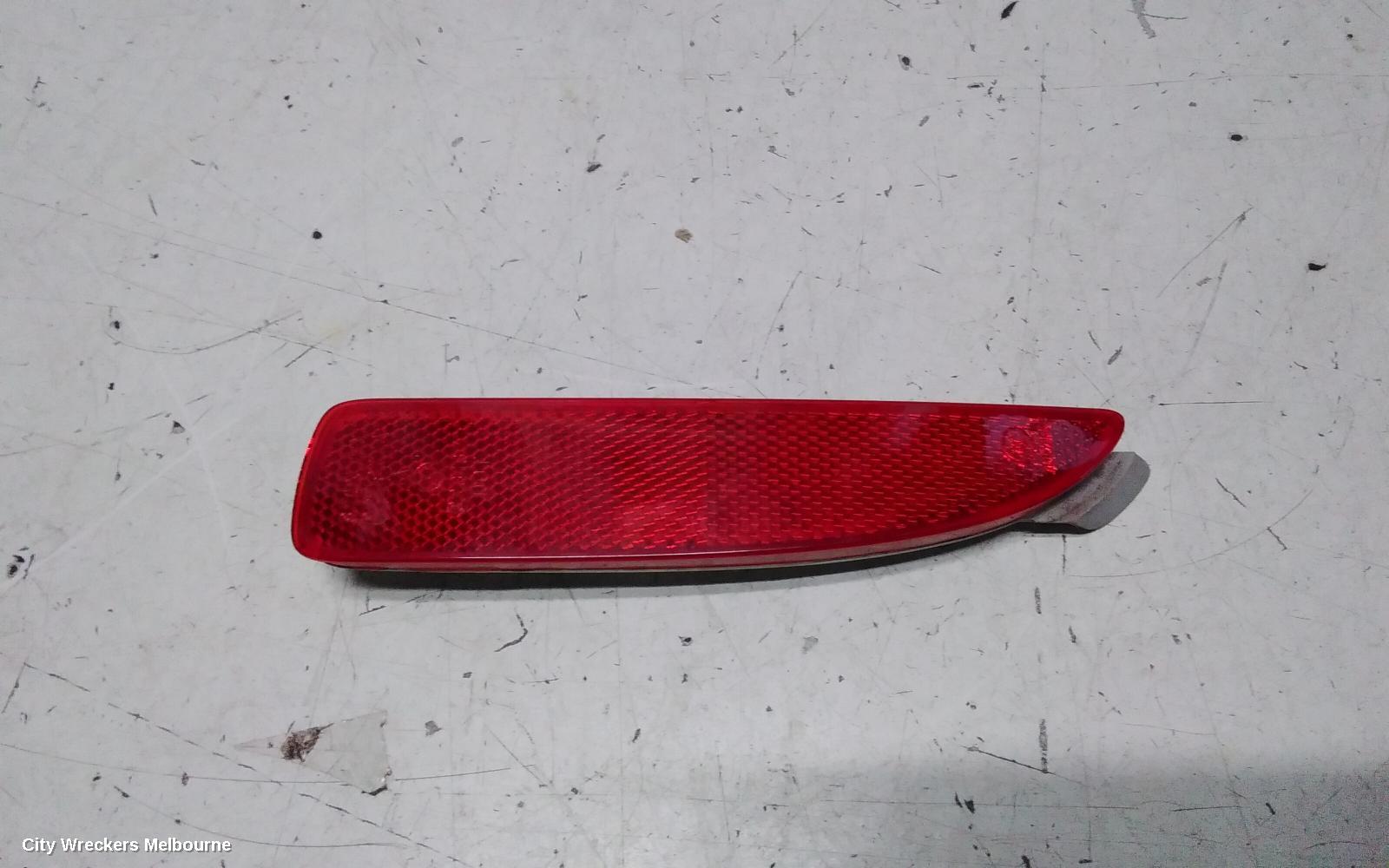 MAZDA 6 LEFT TAILLIGHT, GJ-GL, IN BUMPER REFLECTOR, SEDAN/WAGON, 11/2012 - 02/2018