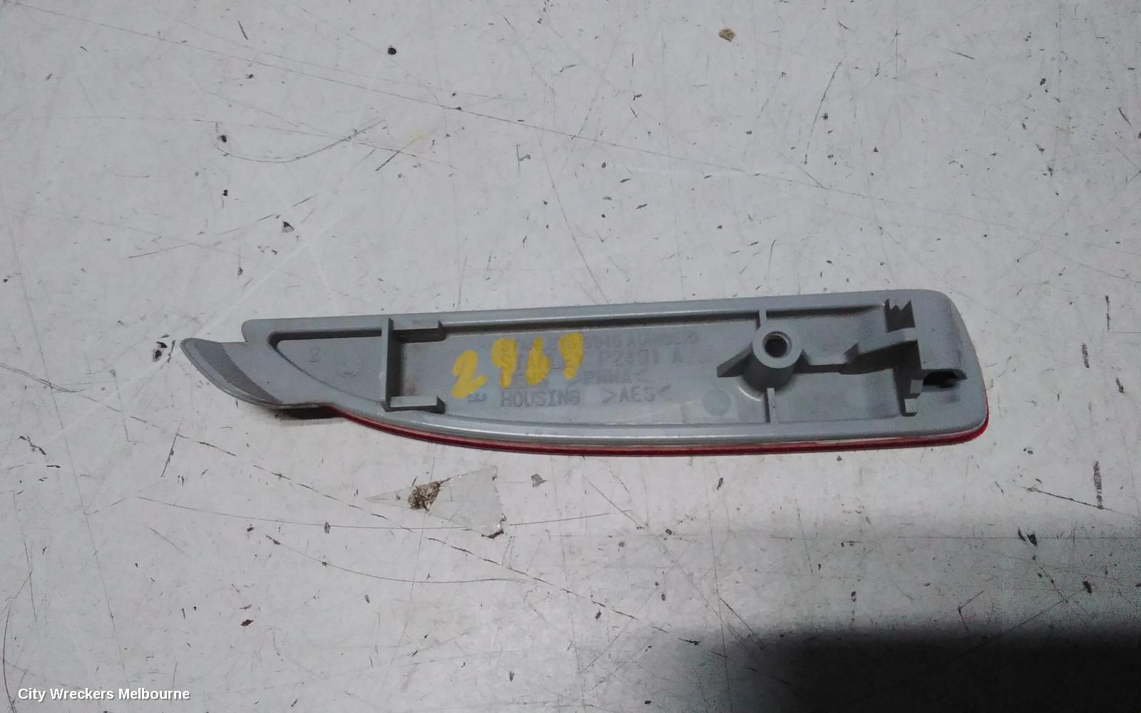 MAZDA 6 LEFT TAILLIGHT, GJ-GL, IN BUMPER REFLECTOR, SEDAN/WAGON, 11/2012 - 02/2018