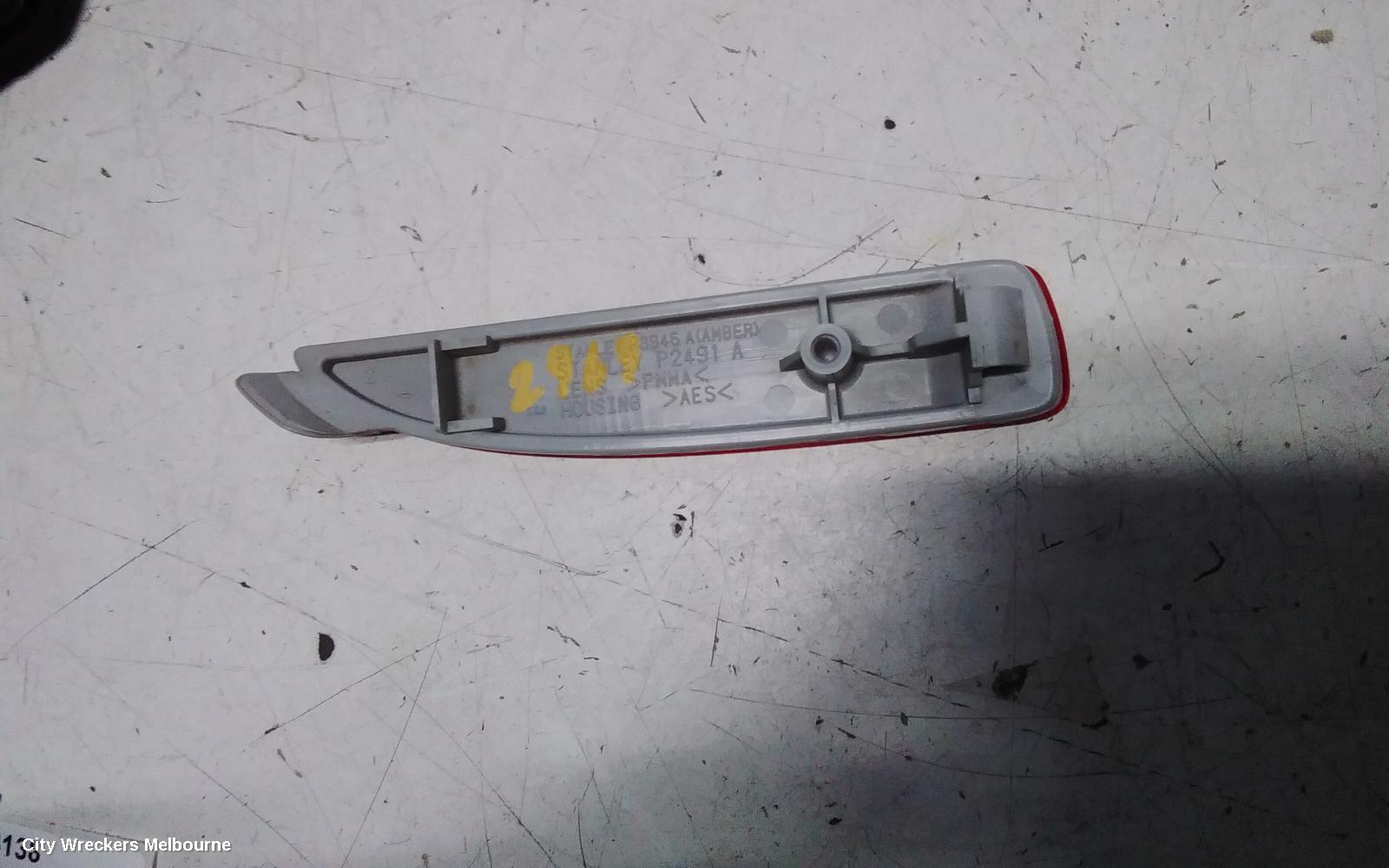 MAZDA 6 LEFT TAILLIGHT, GJ-GL, IN BUMPER REFLECTOR, SEDAN/WAGON, 11/2012 - 02/2018