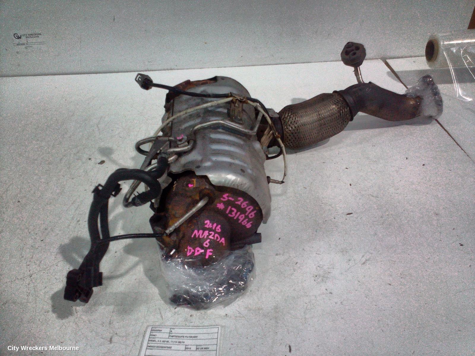 MAZDA 6 PARTICULATE FILTER/DPF, DIESEL, 2.2, GJ-GL, 11/2012 - 05/2019