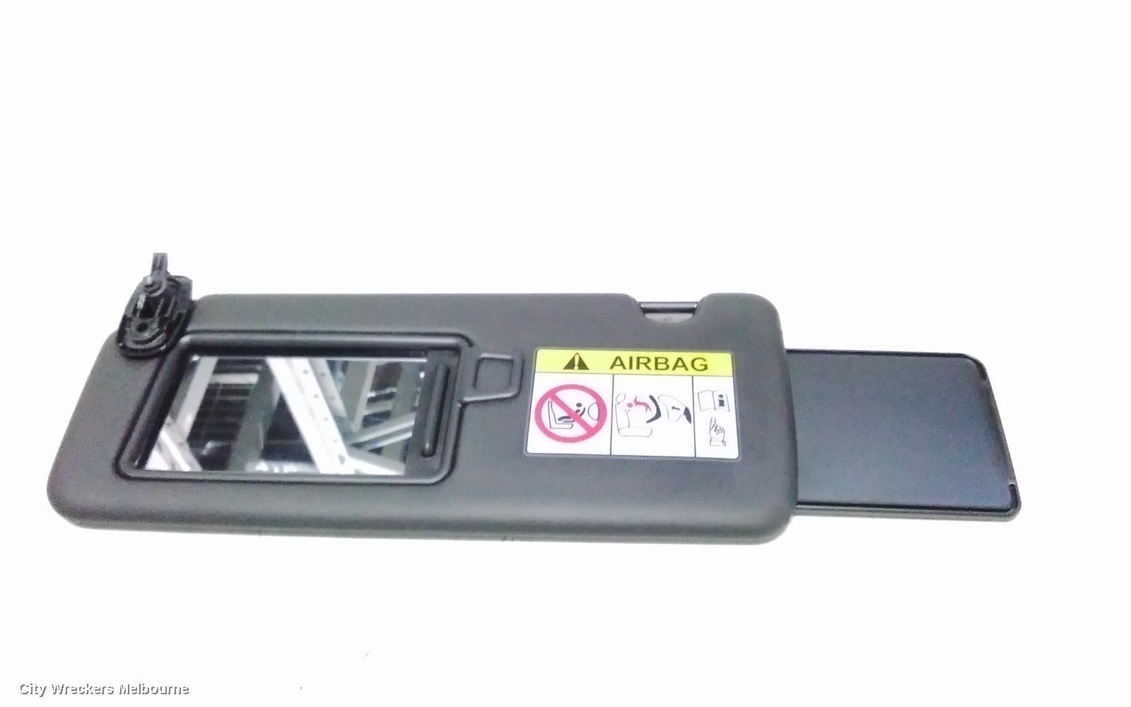 HYUNDAI TUCSON SUNVISOR, NX4, LH SIDE, BLACK, 02/2021 - 01/2024