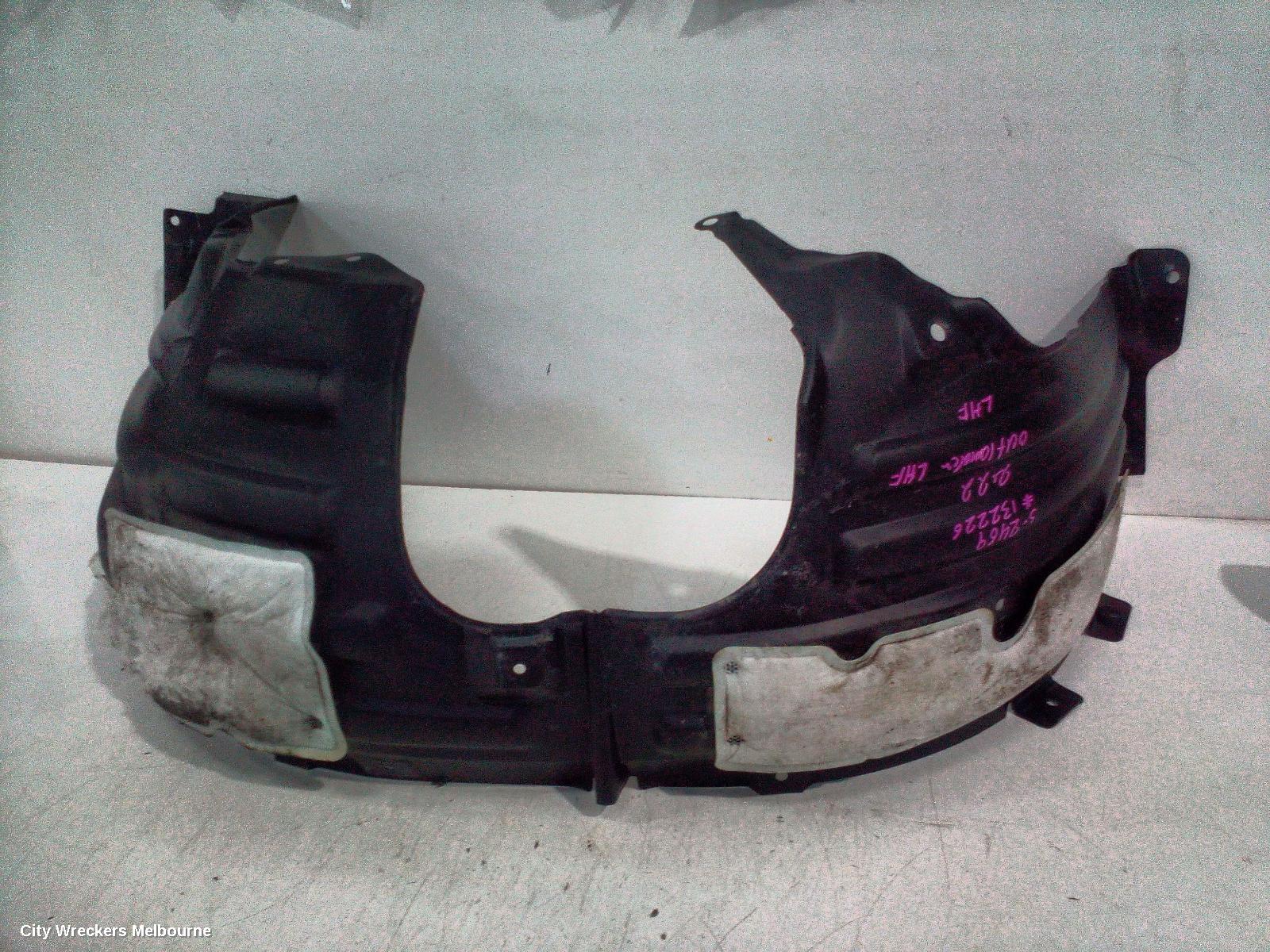 MITSUBISHI OUTLANDER LEFT GUARD LINER, FRONT, ZM, 08/2021 ONWARDS