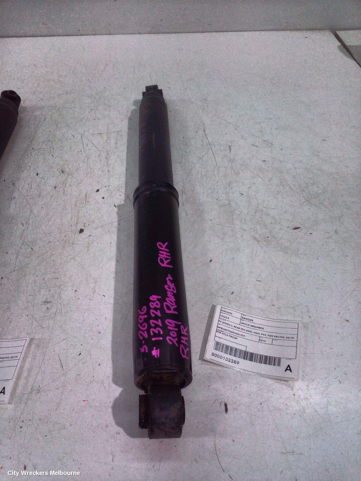 FORD RANGER SHOCK ABSORBER, PX SERIES 1-3, REAR (PAIR), 4WD, 06/2011 - 04/2022