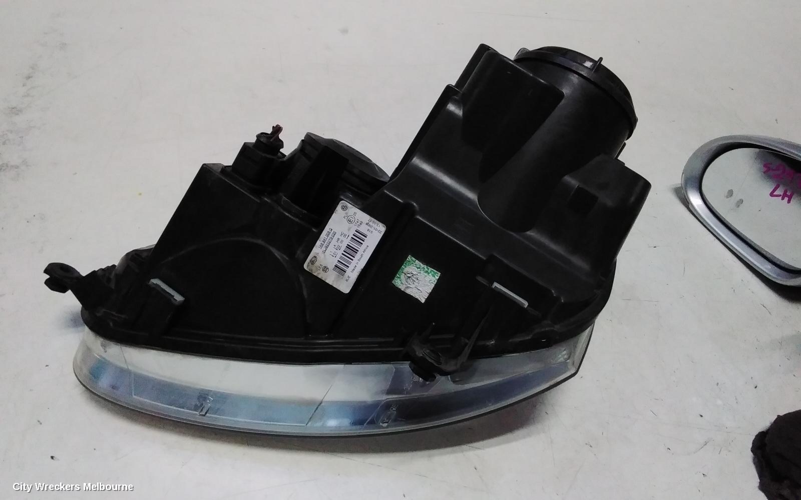 VOLKSWAGEN GOLF RIGHT HEADLAMP, GEN 5, HALOGEN, CHROME INSERT TYPE, 06/2004 - 02/2009