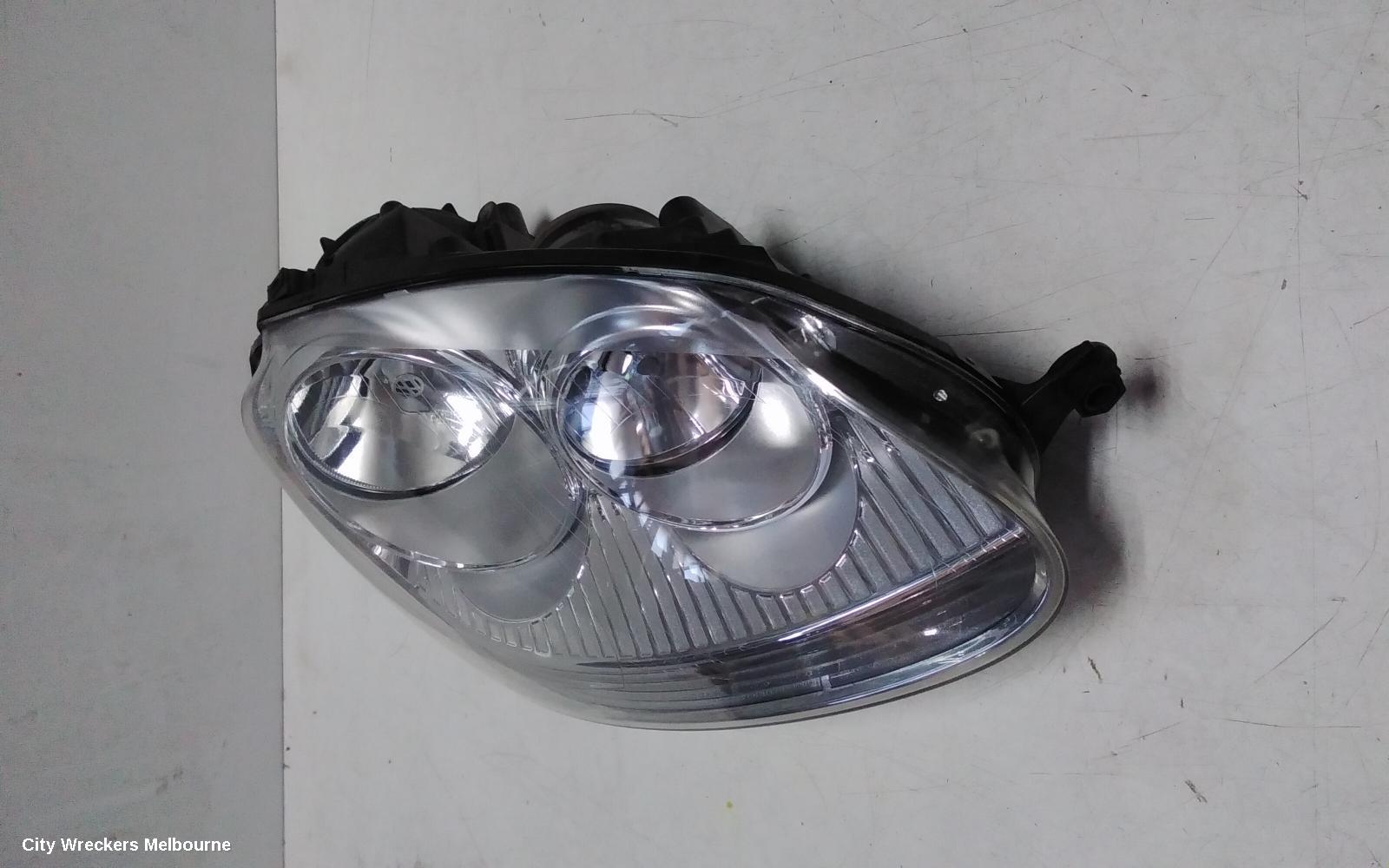 VOLKSWAGEN GOLF RIGHT HEADLAMP, GEN 5, HALOGEN, CHROME INSERT TYPE, 06/2004 - 02/2009