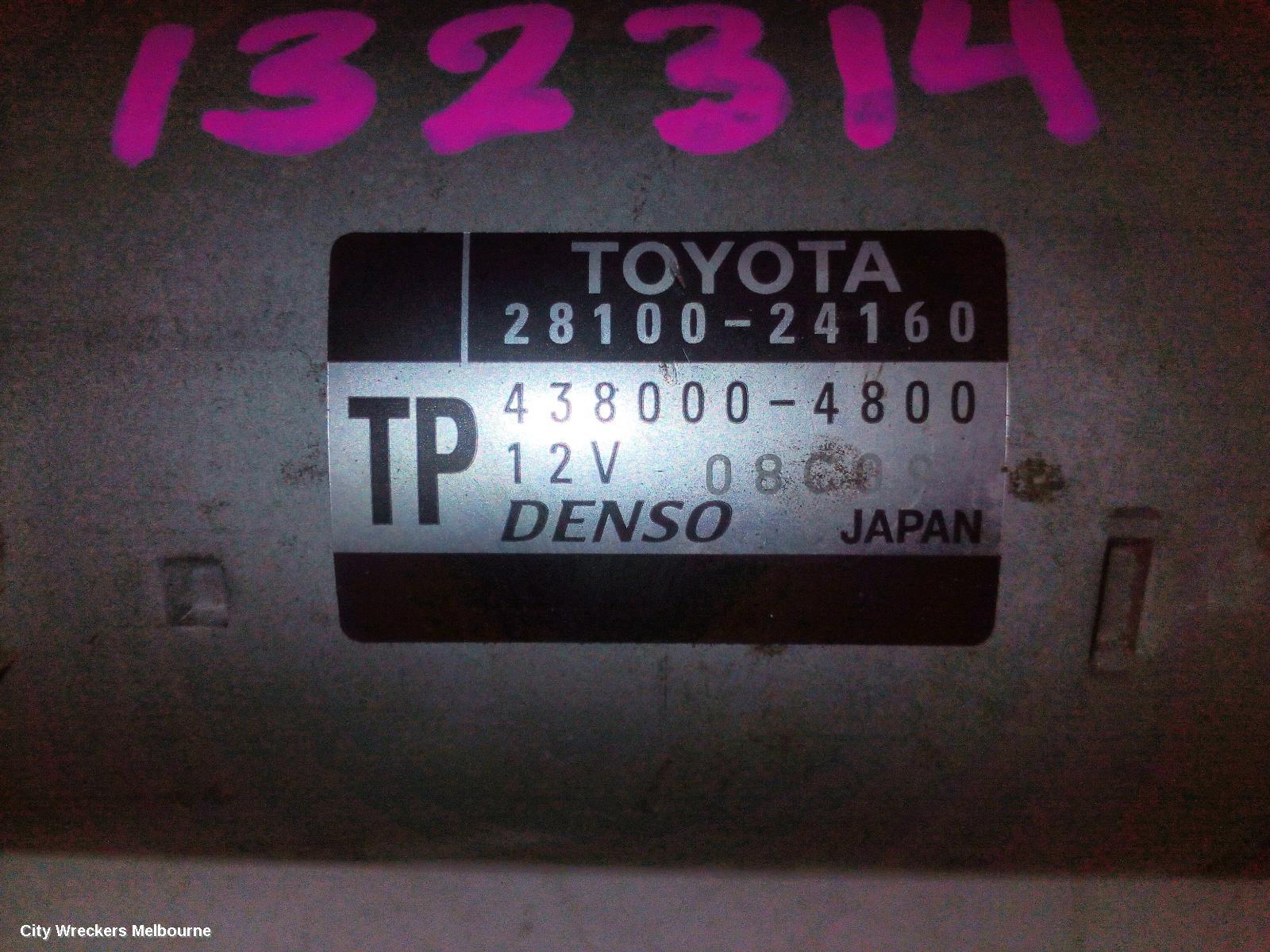 TOYOTA COROLLA STARTER, E210, PETROL, 2.0, M20A-FKS, 07/2018 ONWARDS