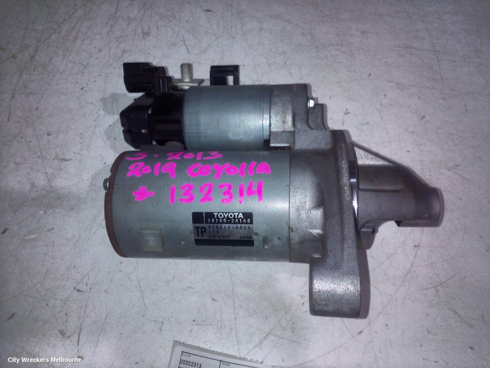 TOYOTA COROLLA STARTER, E210, PETROL, 2.0, M20A-FKS, 07/2018 ONWARDS