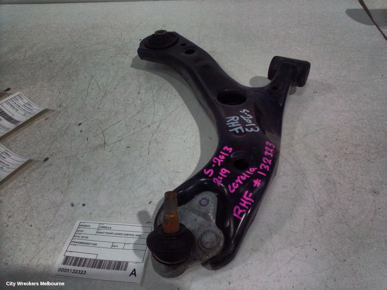 TOYOTA COROLLA RIGHT FRONT LOWER CONTROL ARM, E210, 07/2018 ONWARDS