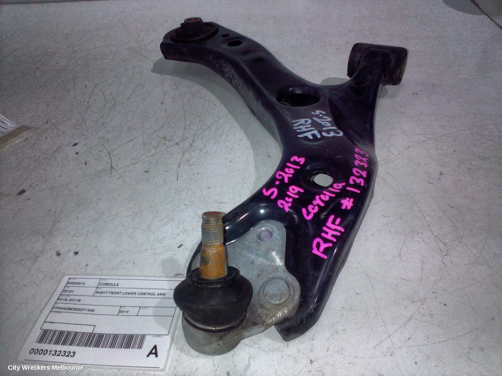 TOYOTA COROLLA RIGHT FRONT LOWER CONTROL ARM, E210, 07/2018 ONWARDS