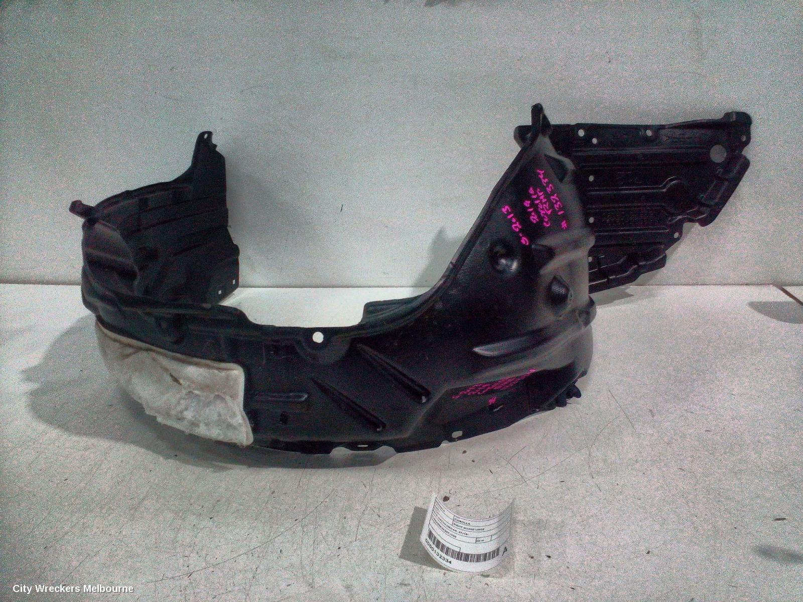 TOYOTA COROLLA RIGHT GUARD LINER, E210, HATCH/SEDAN, 07/2018 ONWARDS