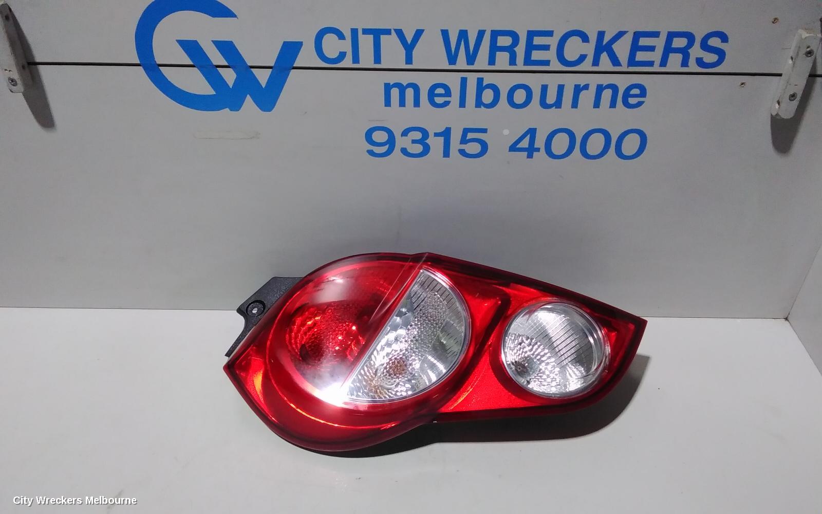 HOLDEN BARINA LEFT TAILLIGHT, TM, HATCH, 11/2011 - 08/2016