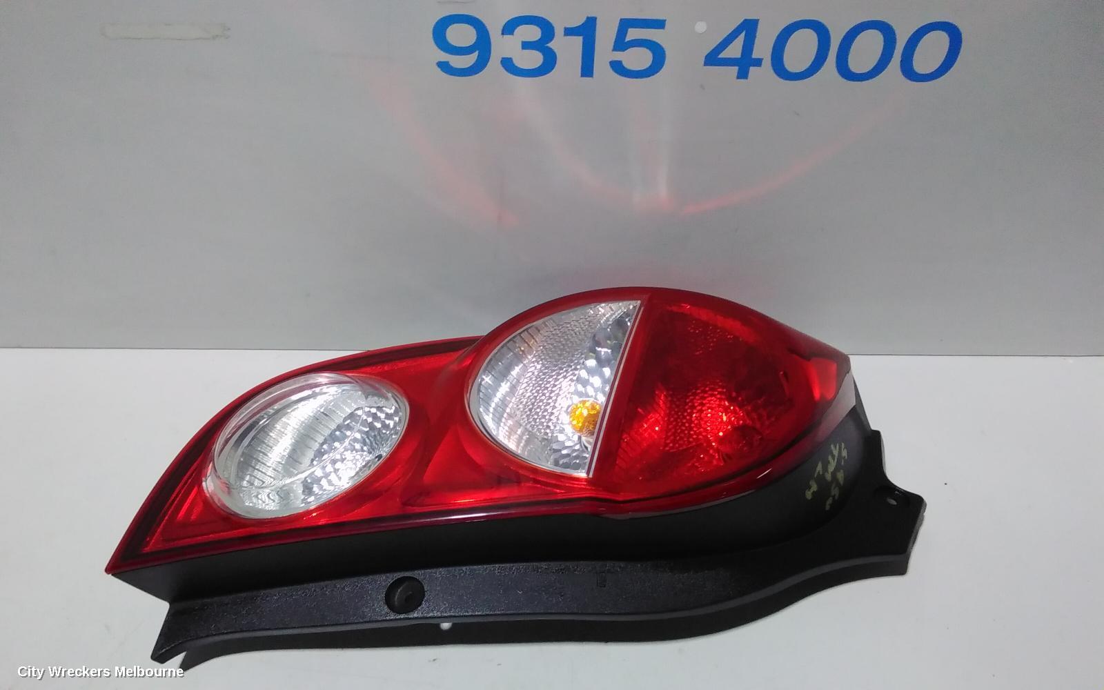 HOLDEN BARINA LEFT TAILLIGHT, TM, HATCH, 11/2011 - 08/2016