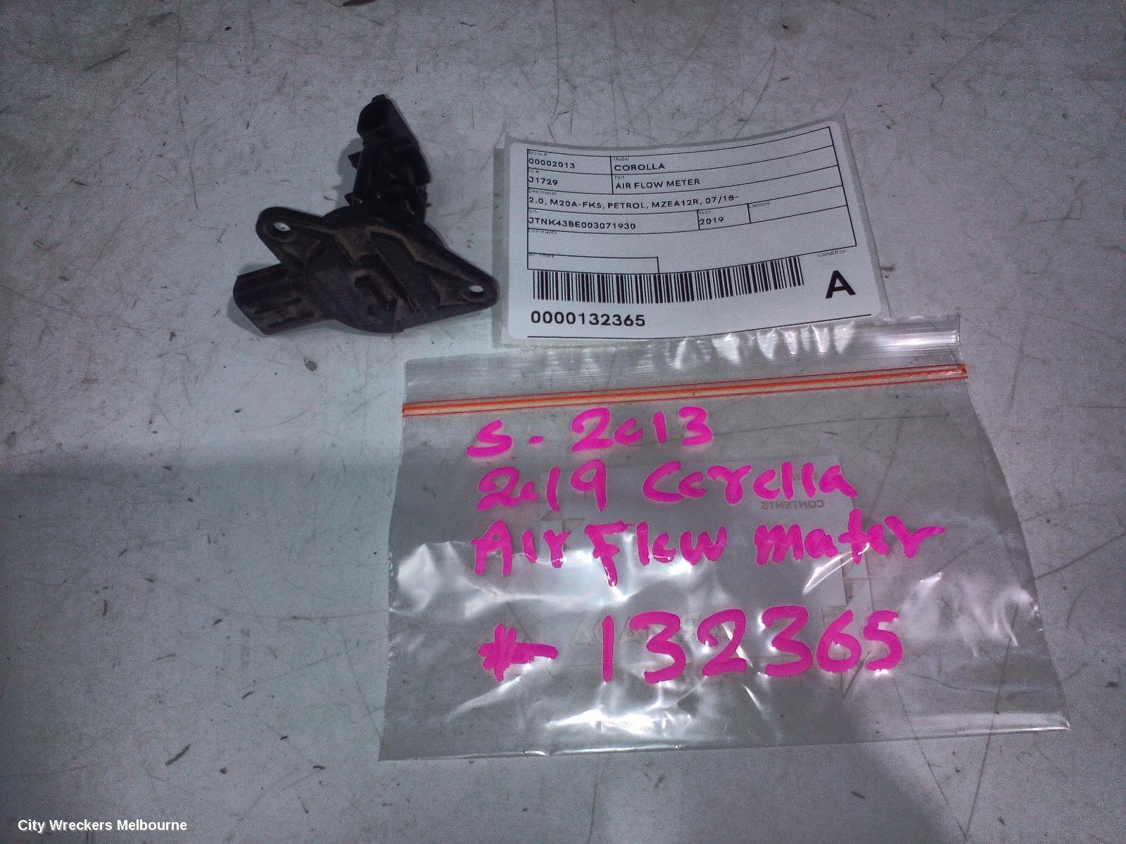 TOYOTA COROLLA AIR FLOW METER, 2.0, M20A-FKS, PETROL, MZEA12R, 07/2018 ONWARDS
