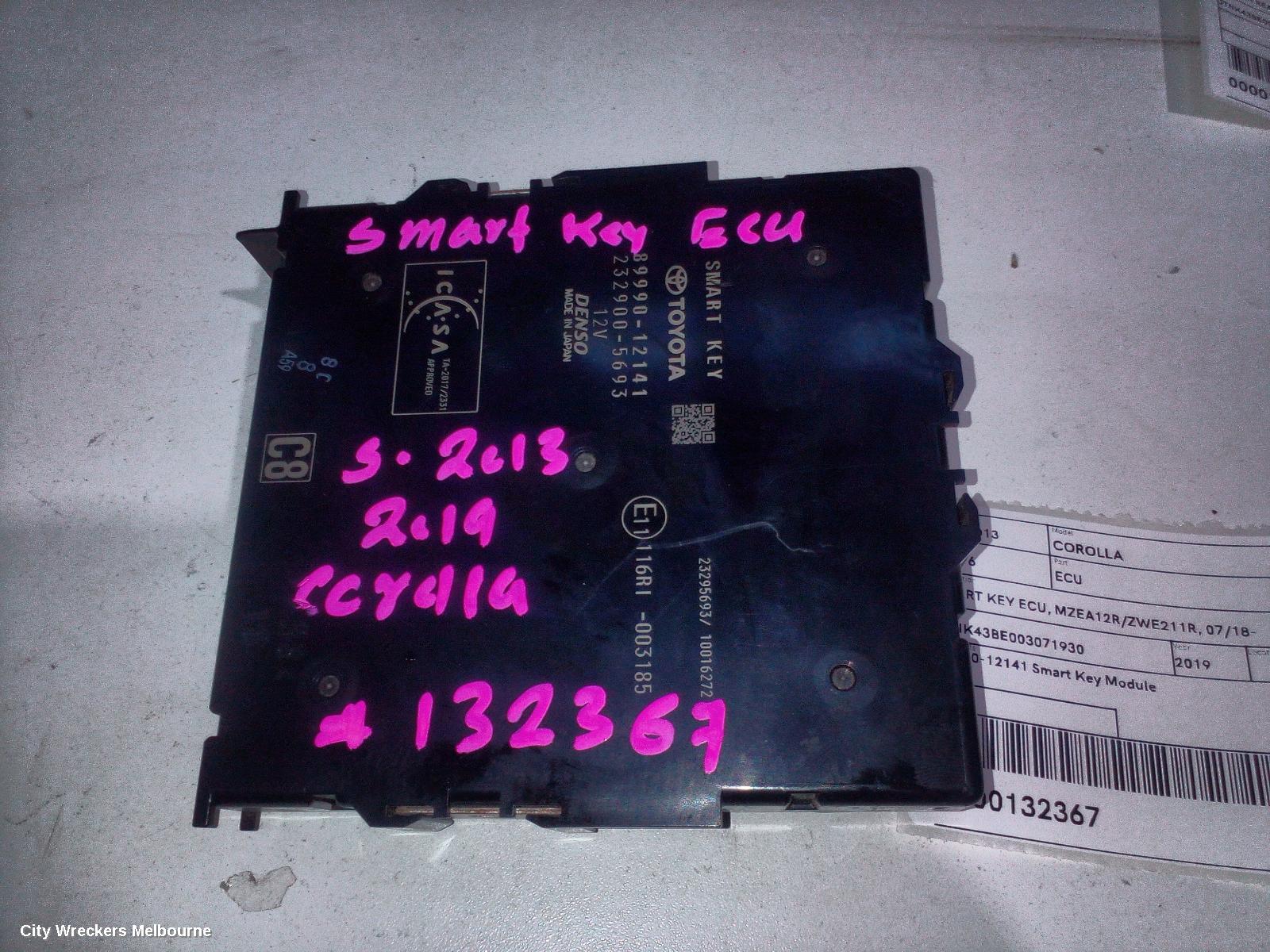 TOYOTA COROLLA ECU, SMART KEY ECU, MZEA12R/ZWE211R, 07/2018 ONWARDS