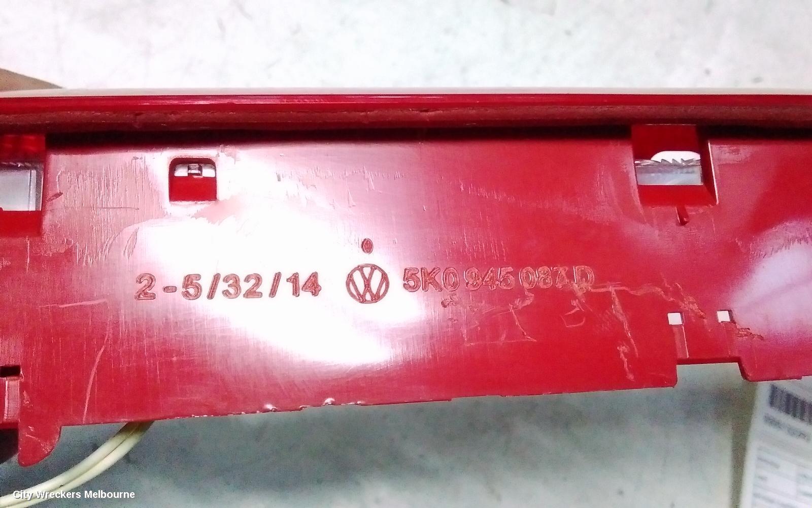 VOLKSWAGEN GOLF HIGH LEVEL STOPLIGHT, GEN 7, 11/2012 - 08/2020