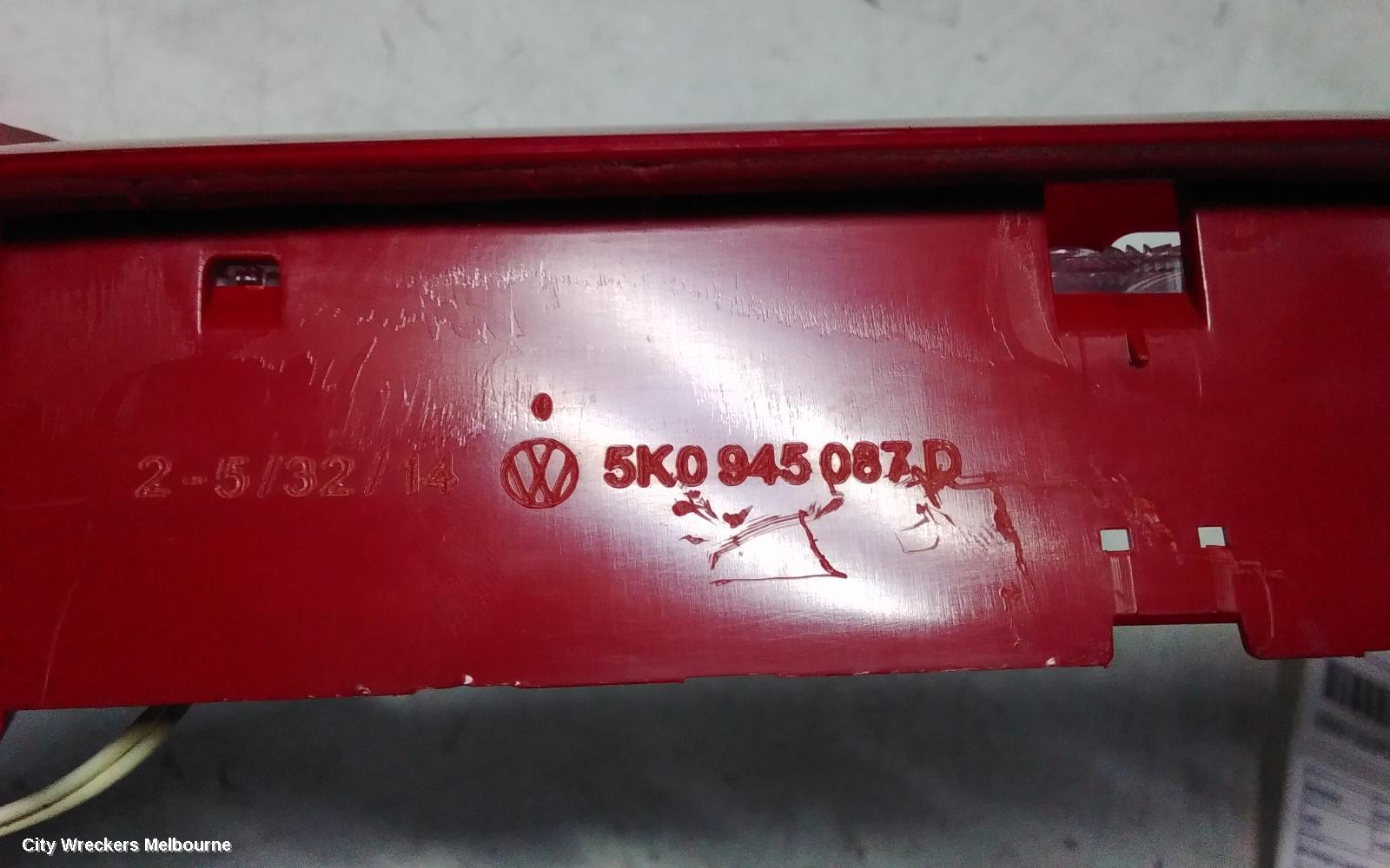 VOLKSWAGEN GOLF HIGH LEVEL STOPLIGHT, GEN 7, 11/2012 - 08/2020