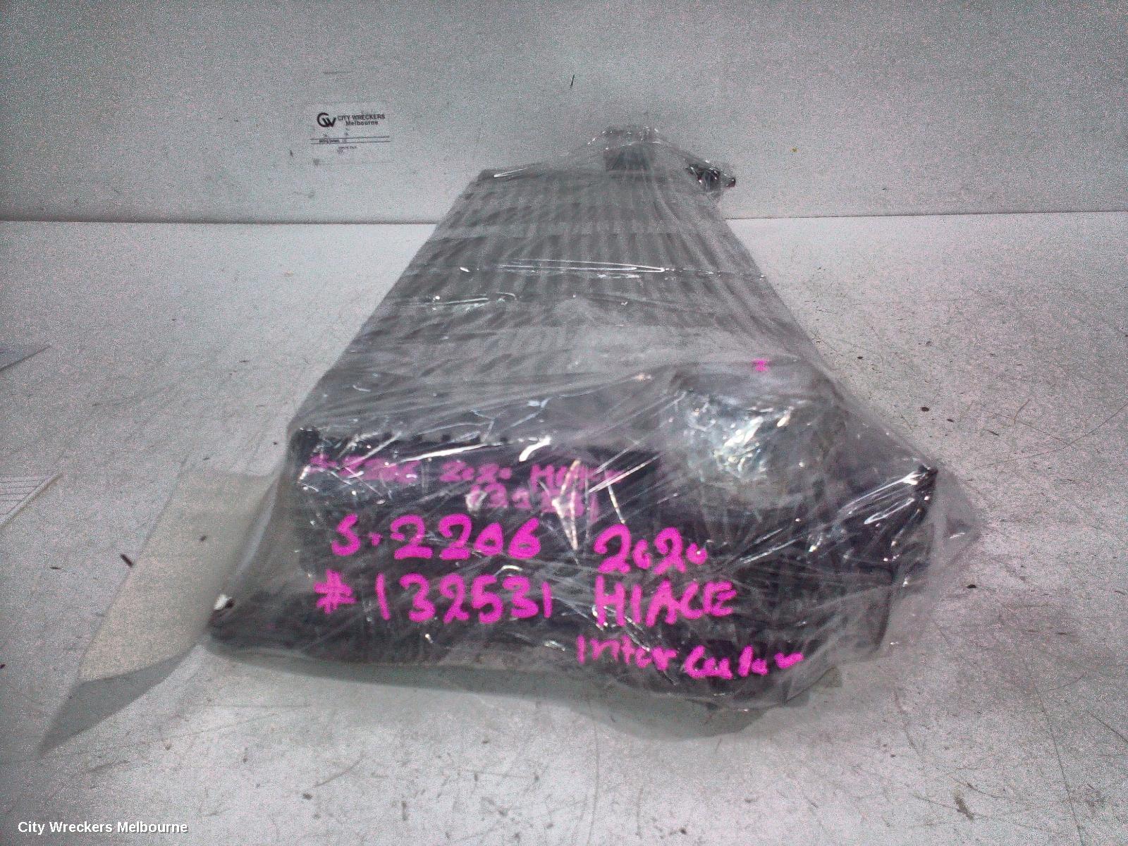 TOYOTA HIACE INTERCOOLER, DIESEL, 2.8, 1GD-FTV, 300 SERIES, 02/2019 ONWARDS
