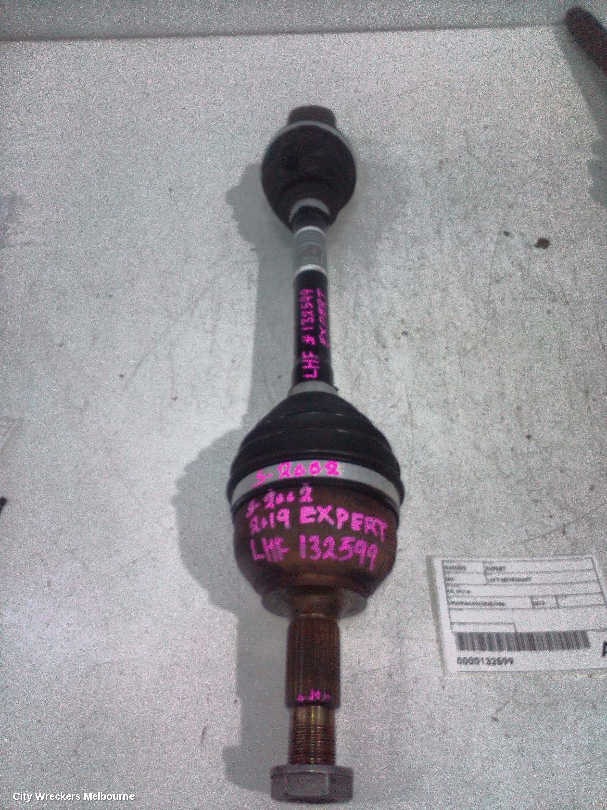 PEUGEOT EXPERT LEFT DRIVESHAFT, K0, 04/2018 ONWARDS