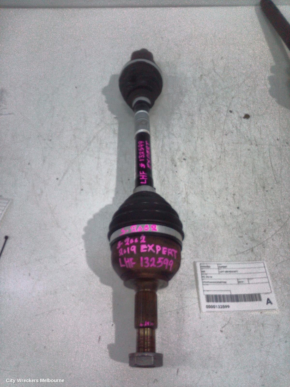 PEUGEOT EXPERT LEFT DRIVESHAFT, K0, 04/2018 ONWARDS