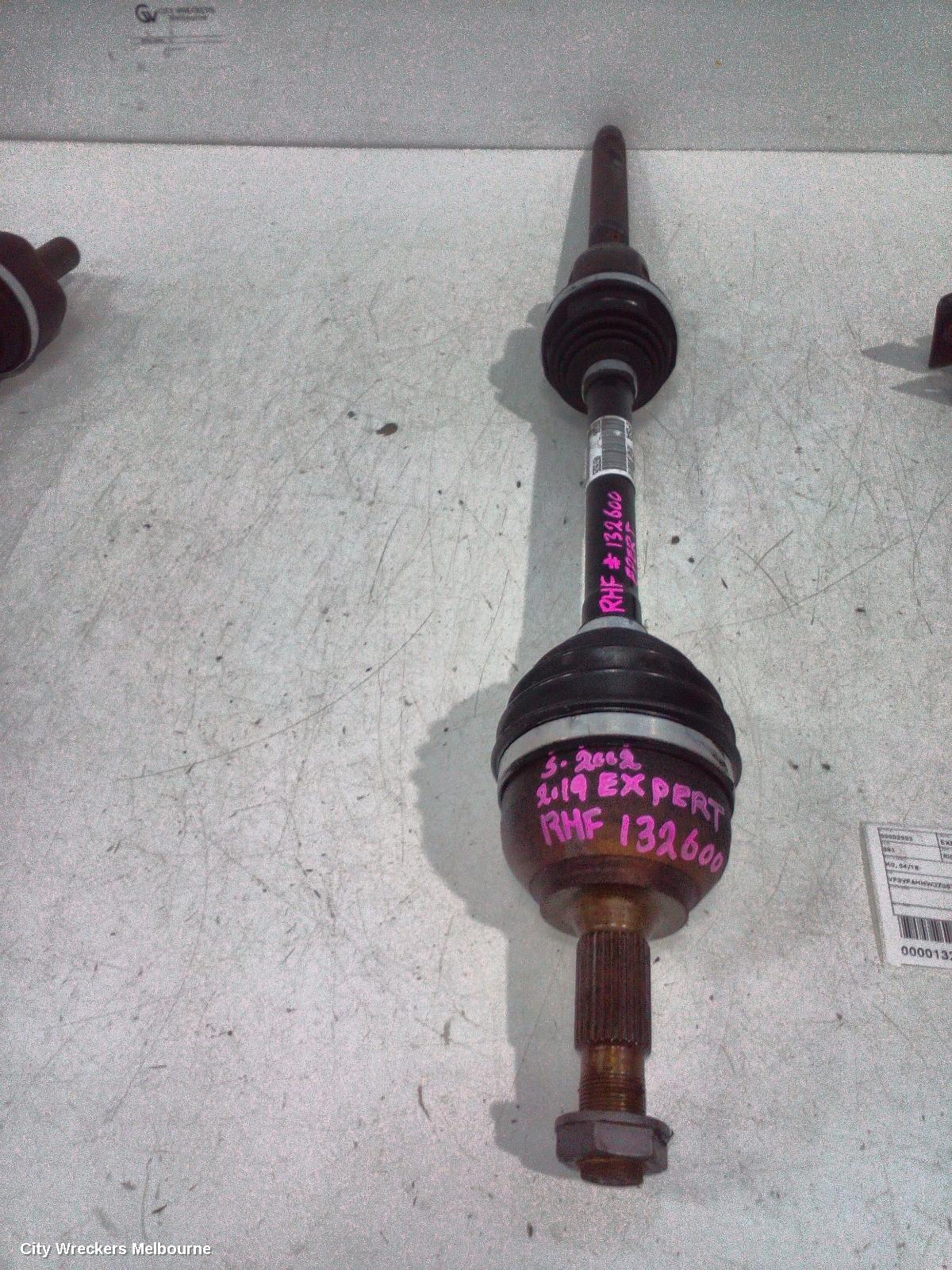 PEUGEOT EXPERT RIGHT DRIVESHAFT, K0, 04/2018 ONWARDS