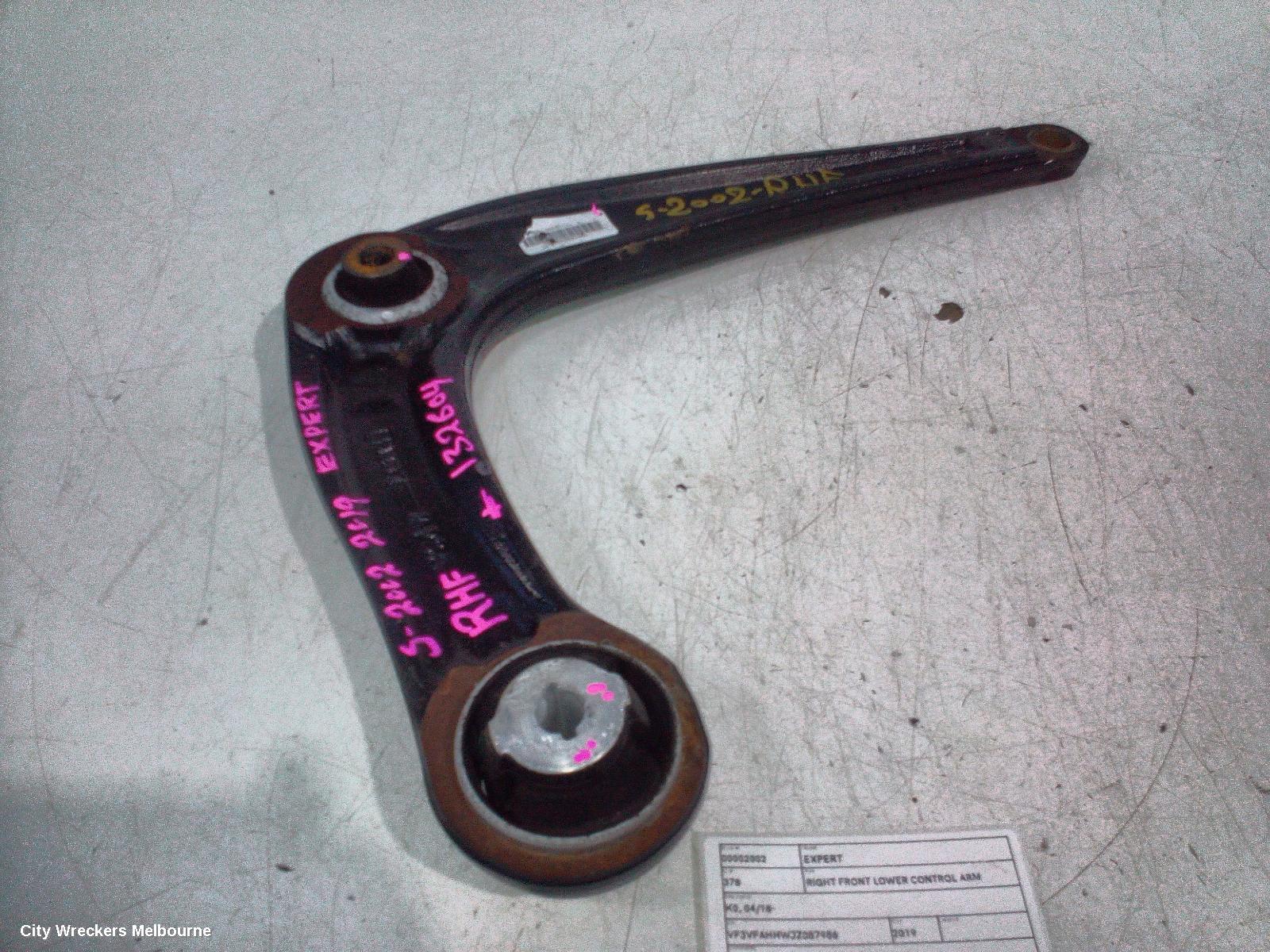 PEUGEOT EXPERT RIGHT FRONT LOWER CONTROL ARM, K0, 04/2018 ONWARDS