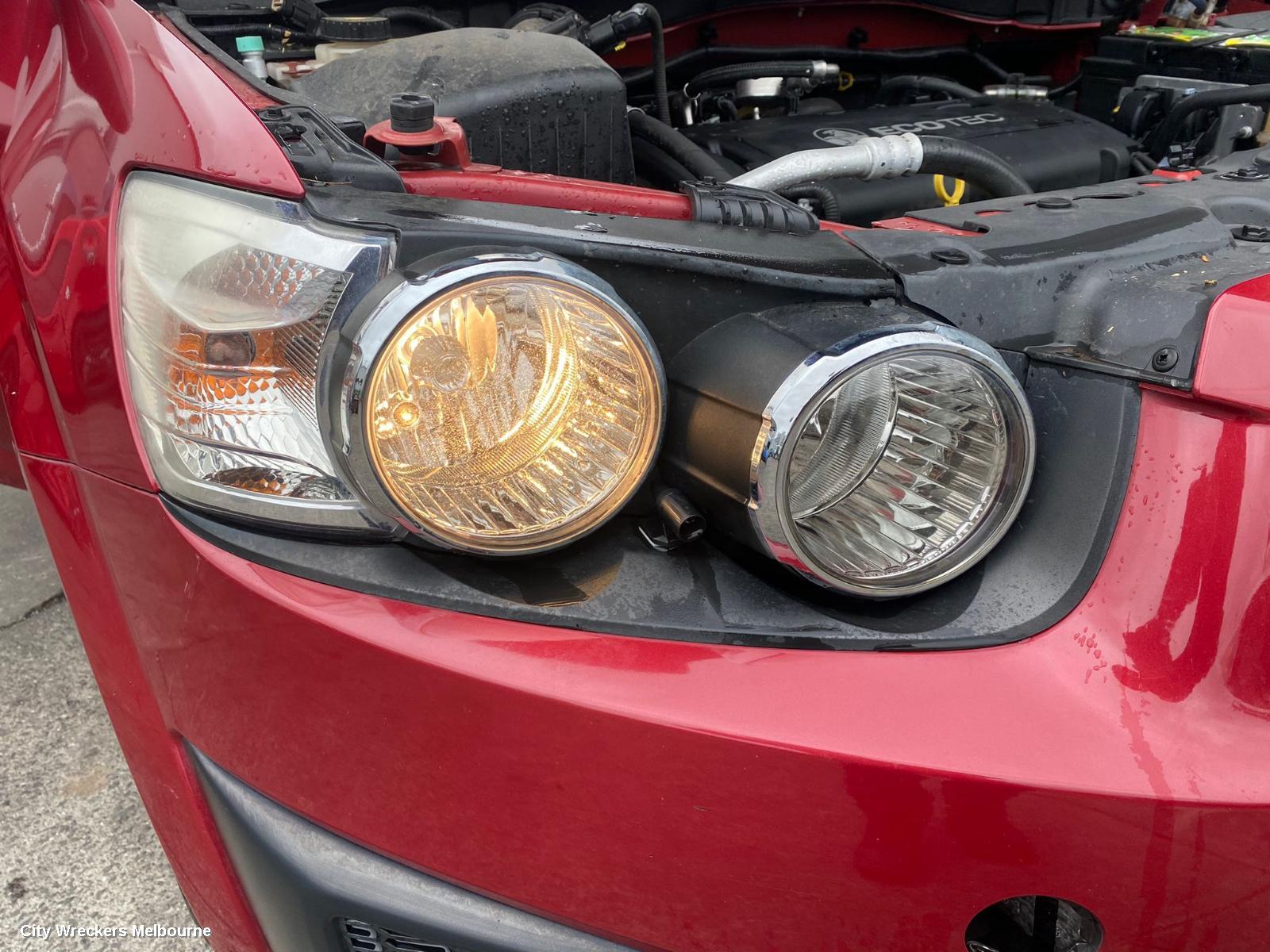 HOLDEN BARINA LEFT HEADLAMP, TM, W/ CHROME RING TYPE, 08/2011 - 08/2016