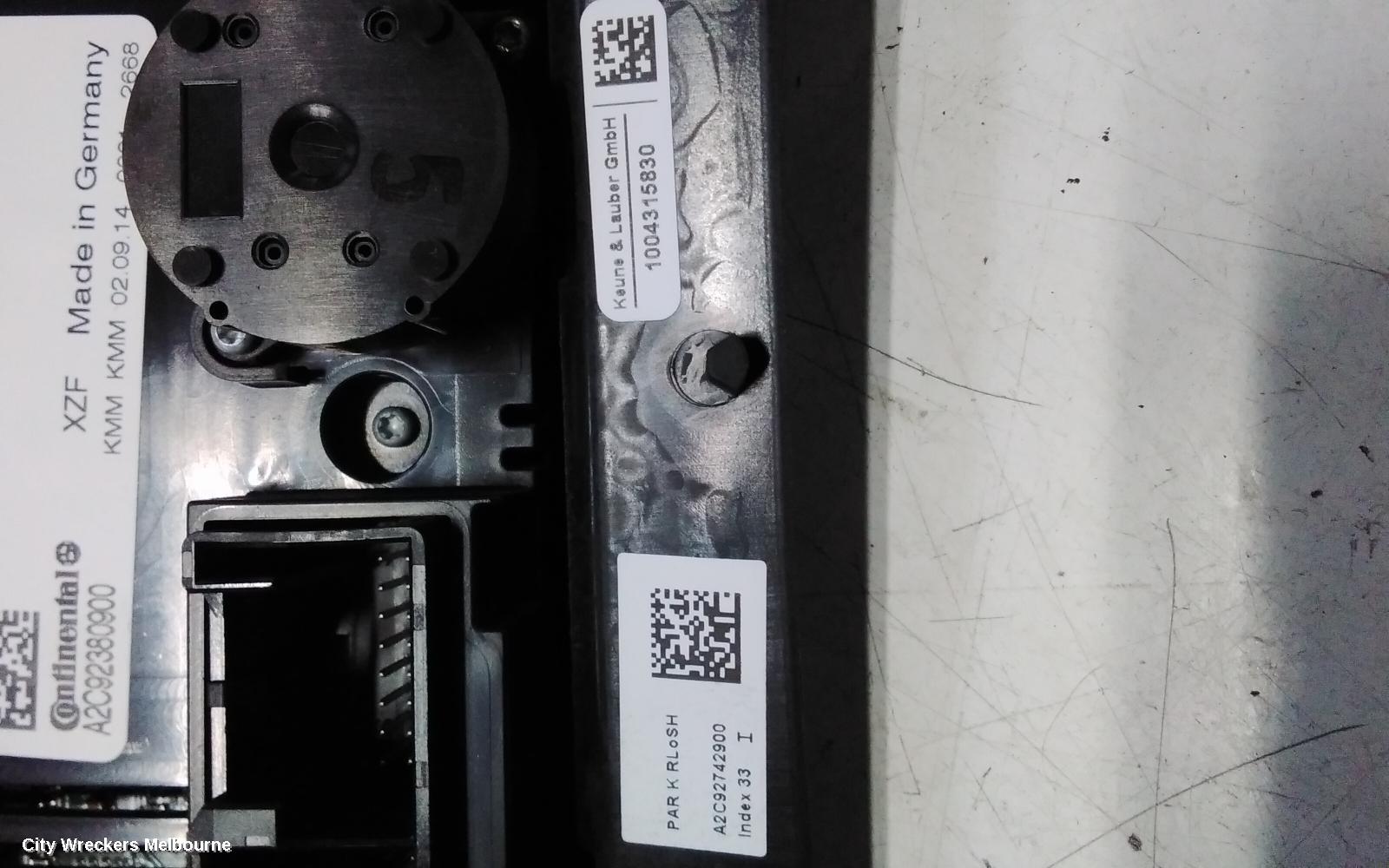 AUDI A4 HEATER/AC CONTROLS, SINGLE ZONE CLIMATE CONTROL, B8 8K, HEATED TYPE, 07/2012 - 01/2016