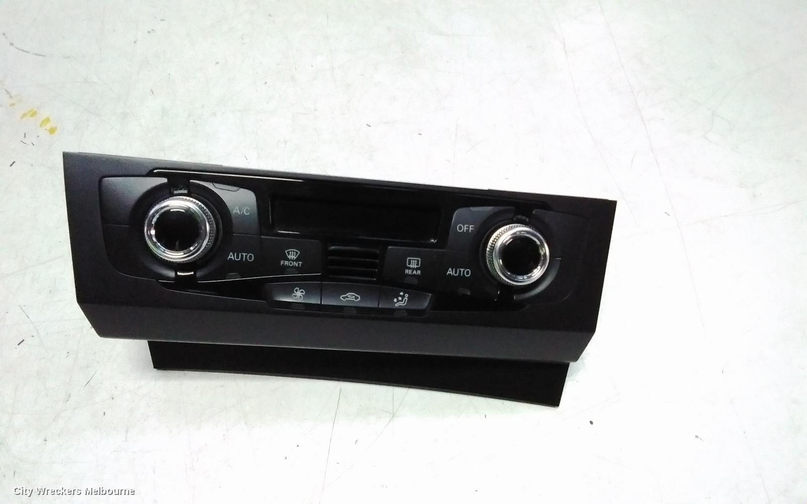 AUDI A4 HEATER/AC CONTROLS, SINGLE ZONE CLIMATE CONTROL, B8 8K, HEATED TYPE, 07/2012 - 01/2016