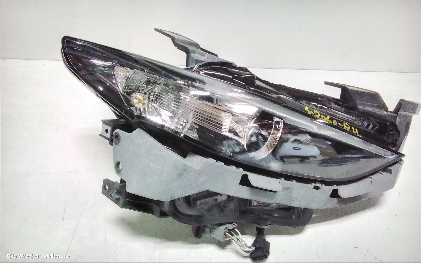 MAZDA 3 RIGHT HEADLAMP, BP, W/ LED, NON ADAPTIVE TYPE, SEDAN/HATCH, 03/2019 ONWARDS