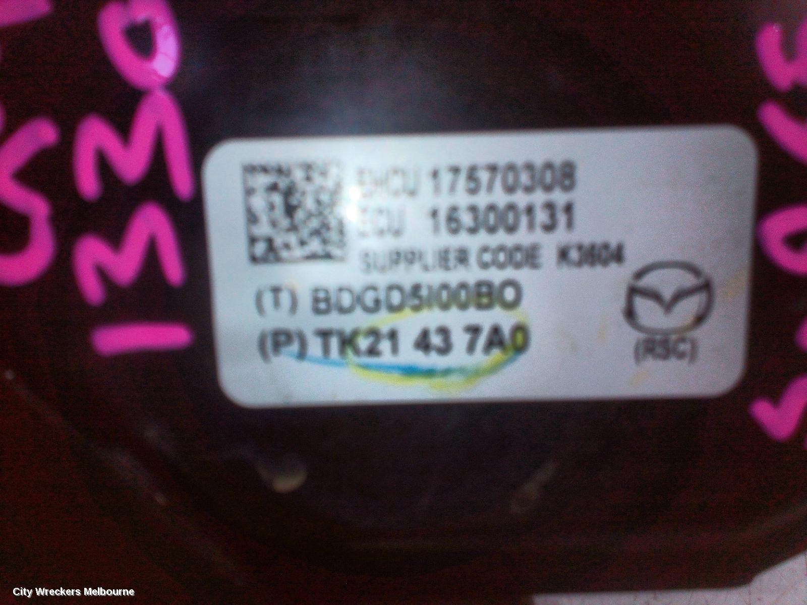 MAZDA CX9 ABS PUMP/MODULATOR, TB, 12/2007 - 12/2015