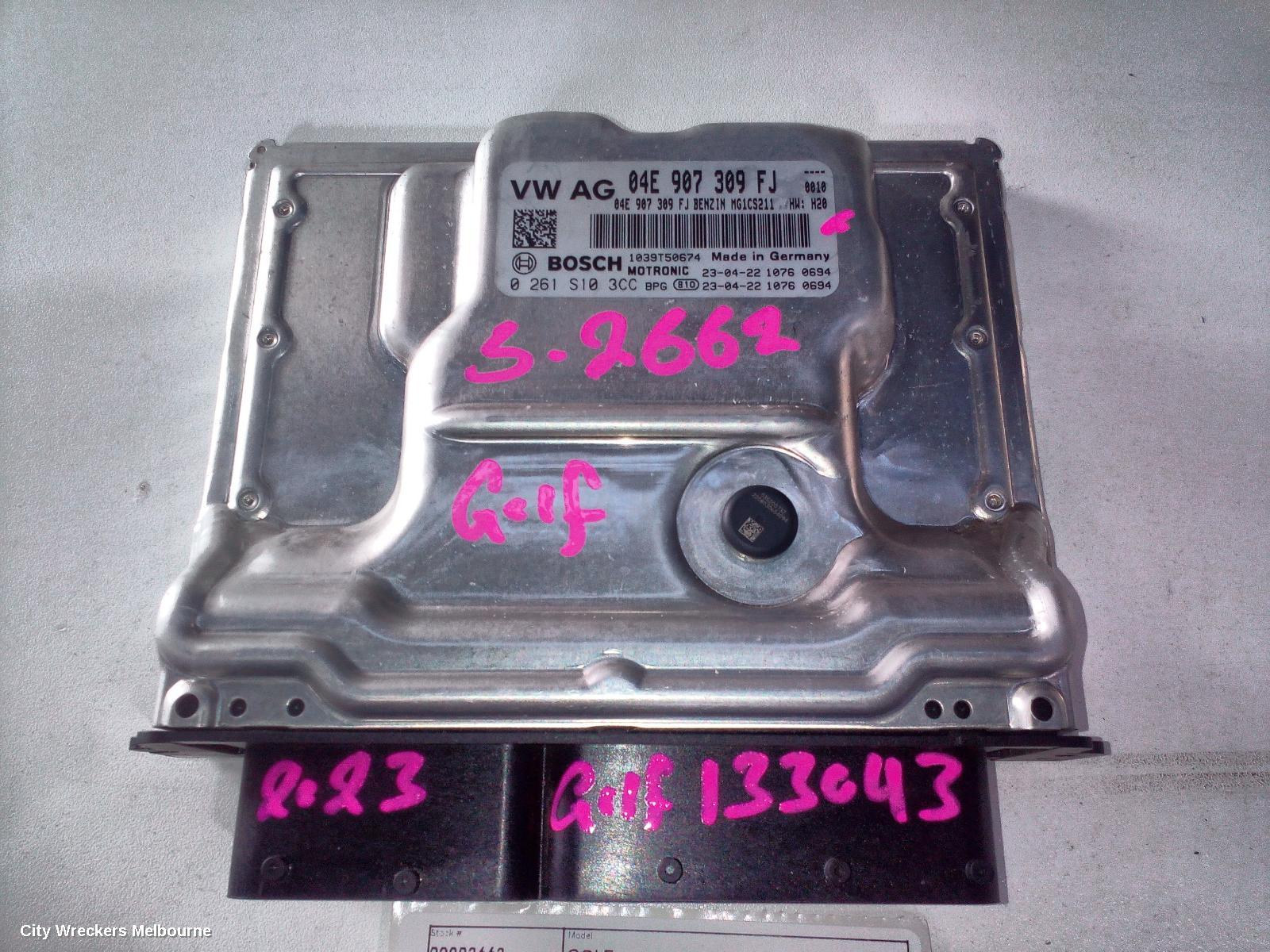 VOLKSWAGEN GOLF ECU, ENGINE ECU, 1.4, PETROL, AUTO, ECU ONLY, GEN 8, 09/2020 ONWARDS