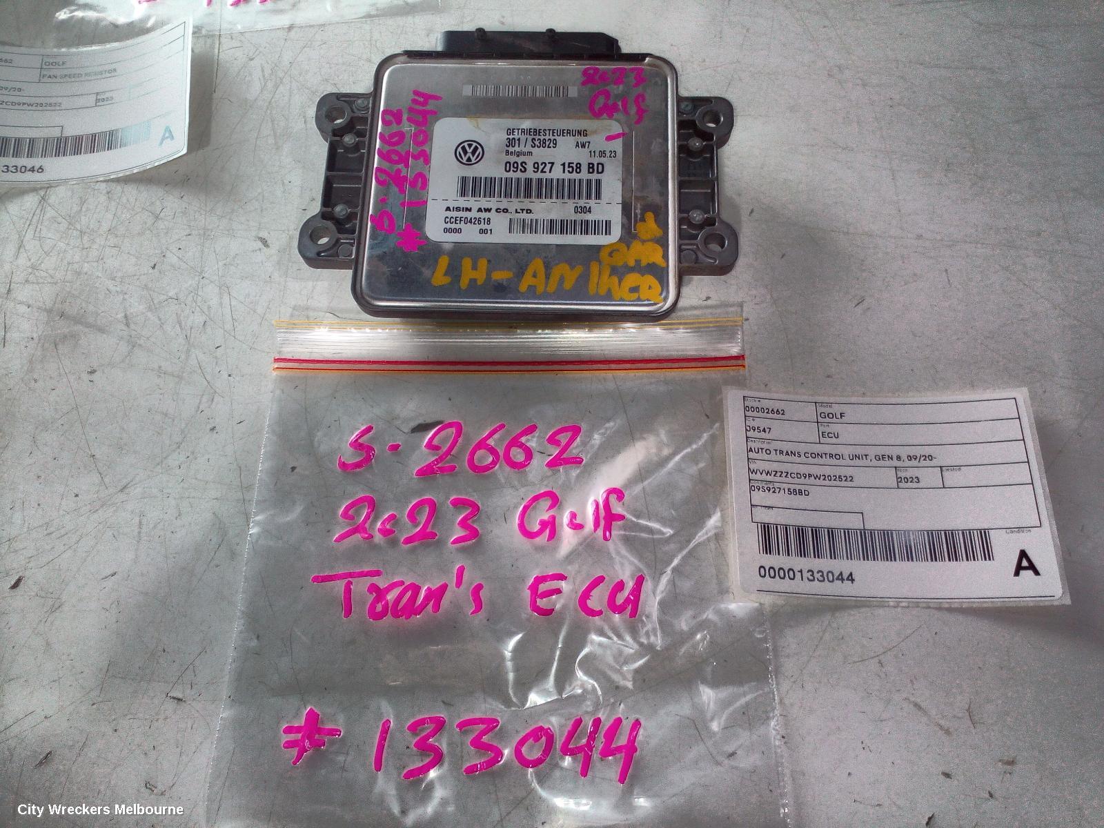 VOLKSWAGEN GOLF ECU, AUTO TRANS CONTROL UNIT, GEN 8, 09/2020 ONWARDS