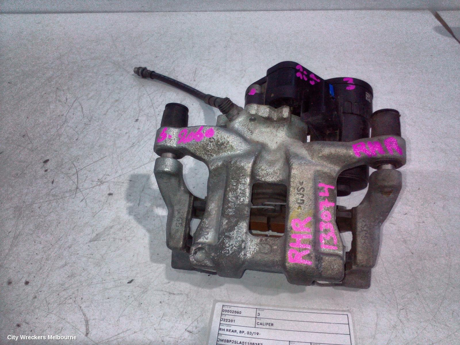 MAZDA 3 CALIPER, RH REAR, BP, 03/2019 ONWARDS