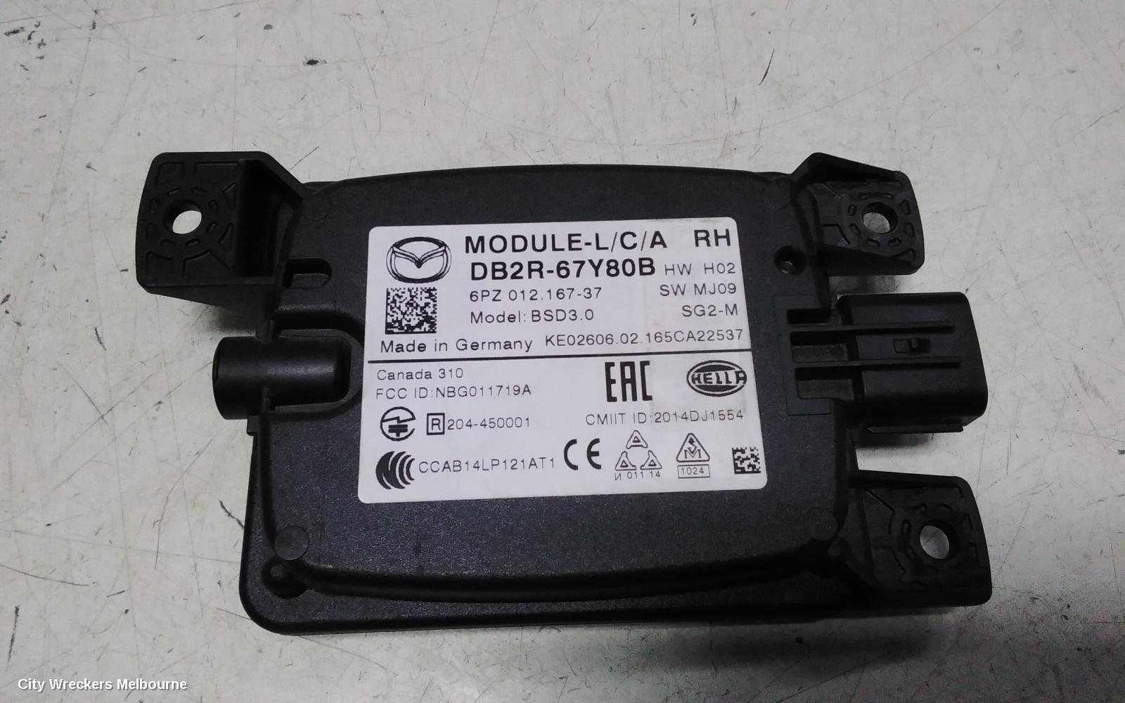 MAZDA CX3, MISC, DK, 03/2015 ONWARDS, DB2R-67Y80B RHR BLIND SPOT MODULE: 133142