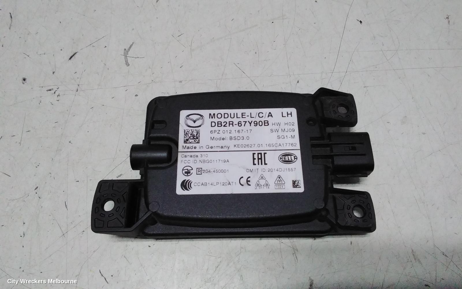 MAZDA CX3, MISC, DK, 03/2015 ONWARDS, LHR BLIND SPOT MODULE: 133143